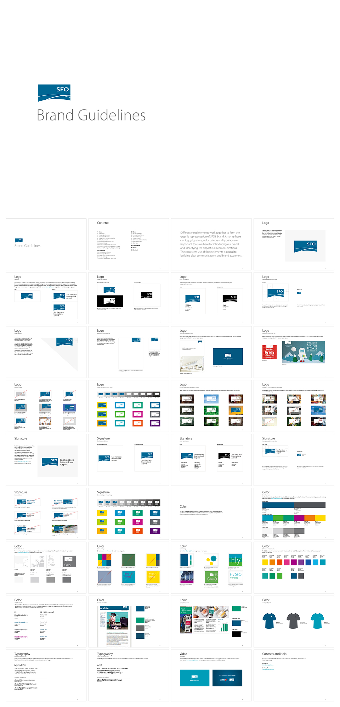美国SFO旧金山国际机场品牌VI手册