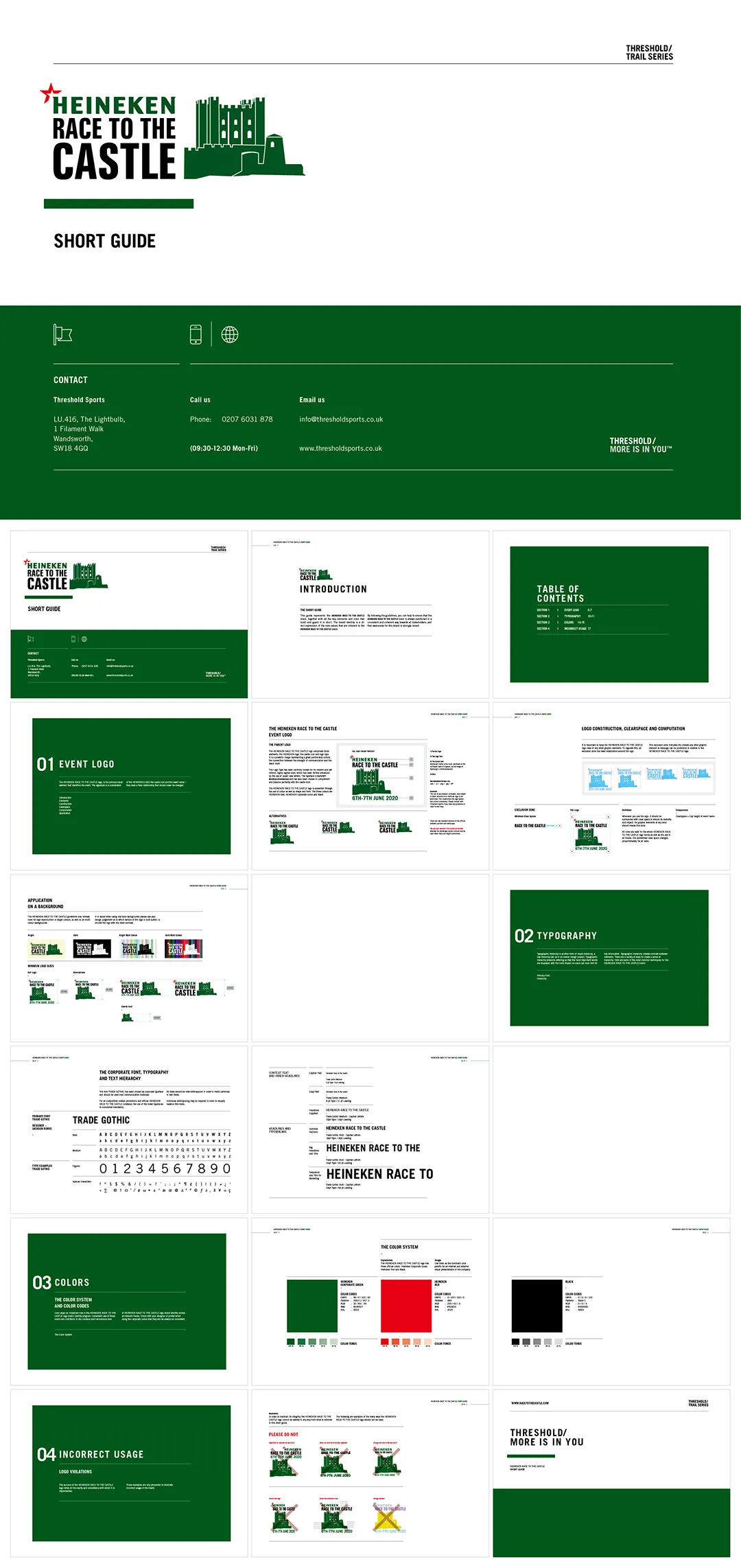 喜力HEINEKEN RACE TO THE CASTLE活动品牌logo规范