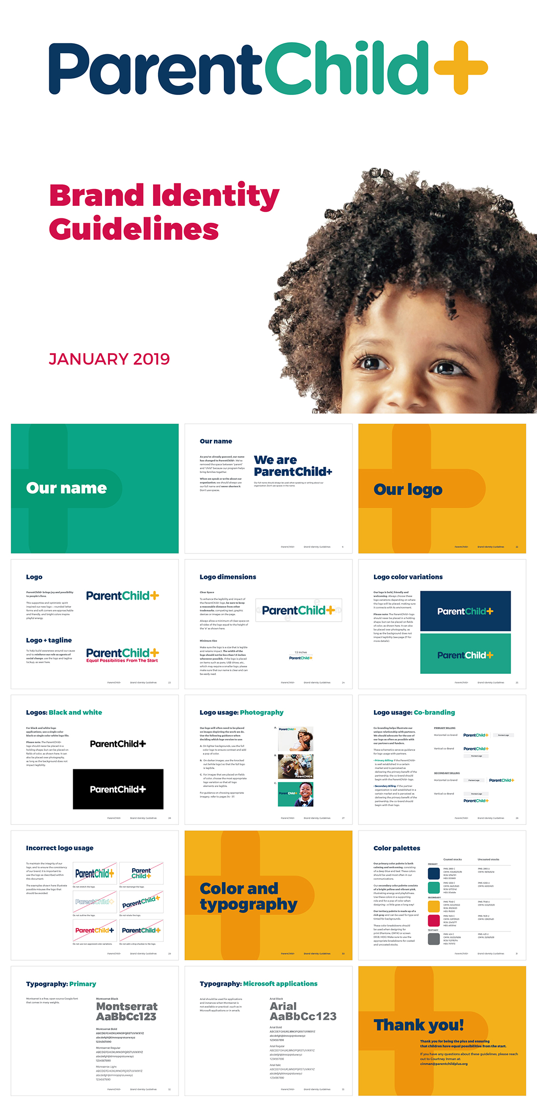 美国ParentChild儿童慈善品牌VI手册