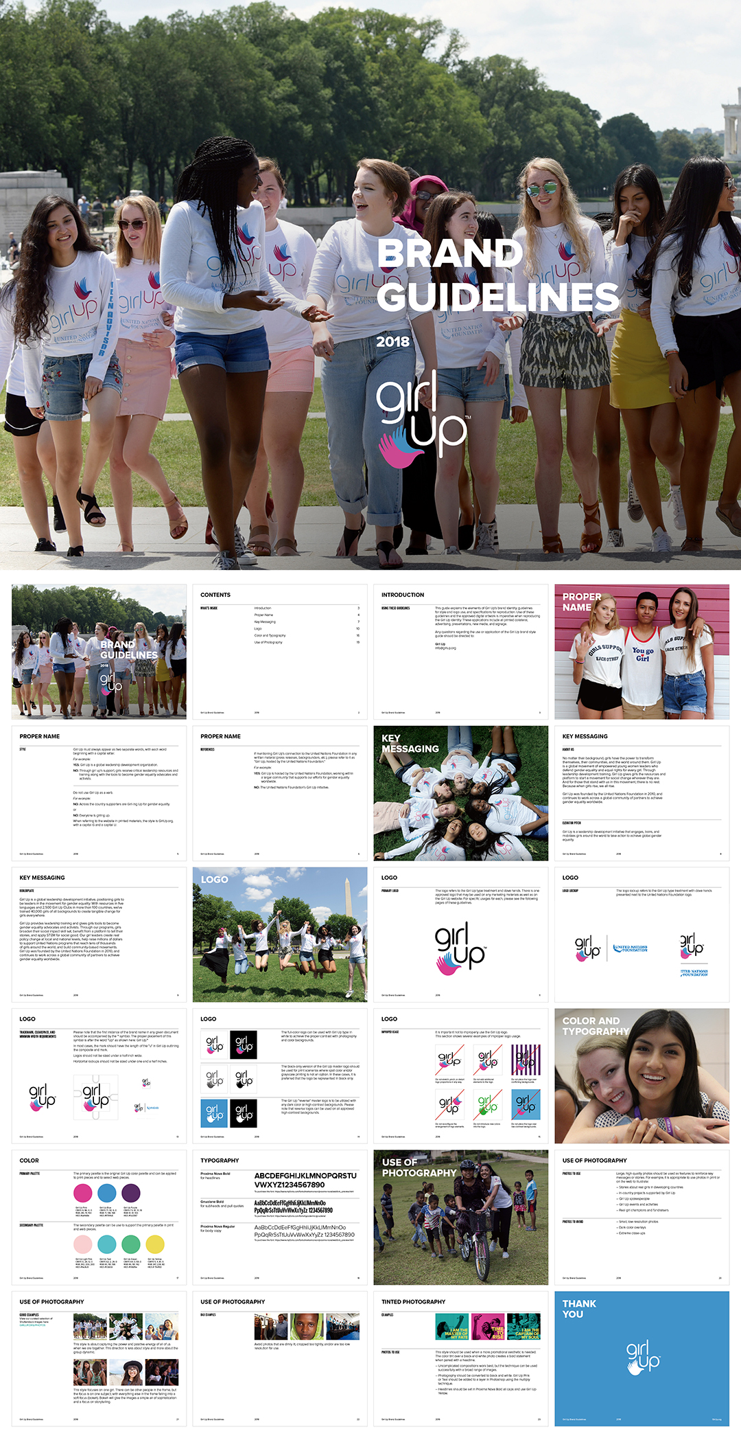 联合国基金会Girl-Up女孩向上VI手册