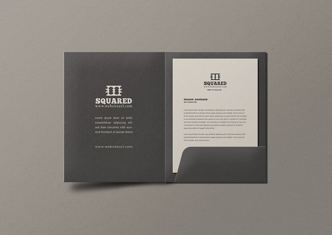 名片文档文件夹文具样机