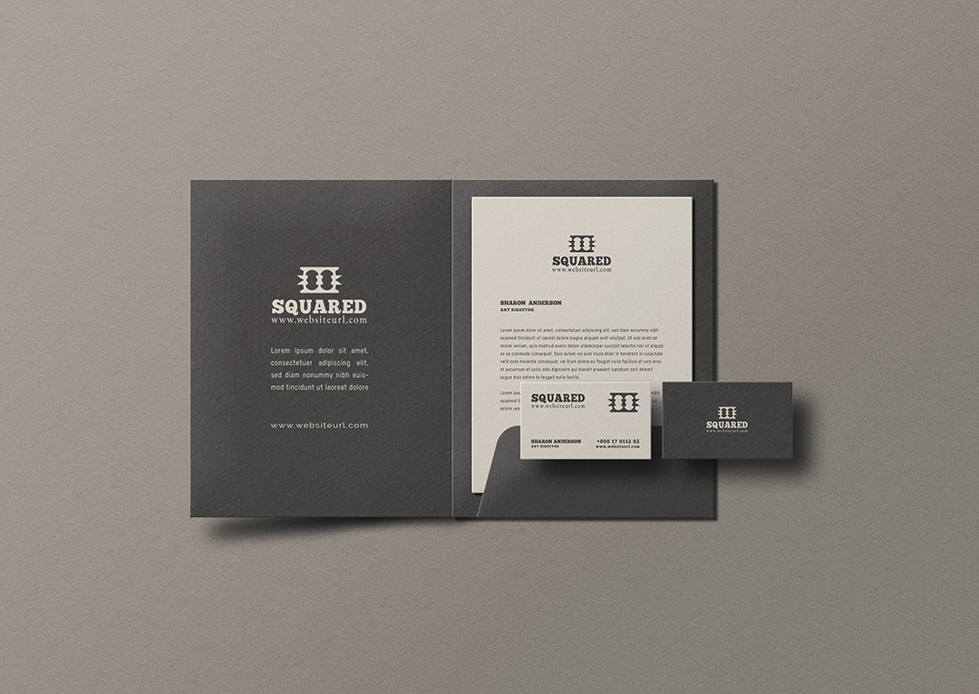 名片文档文件夹文具样机