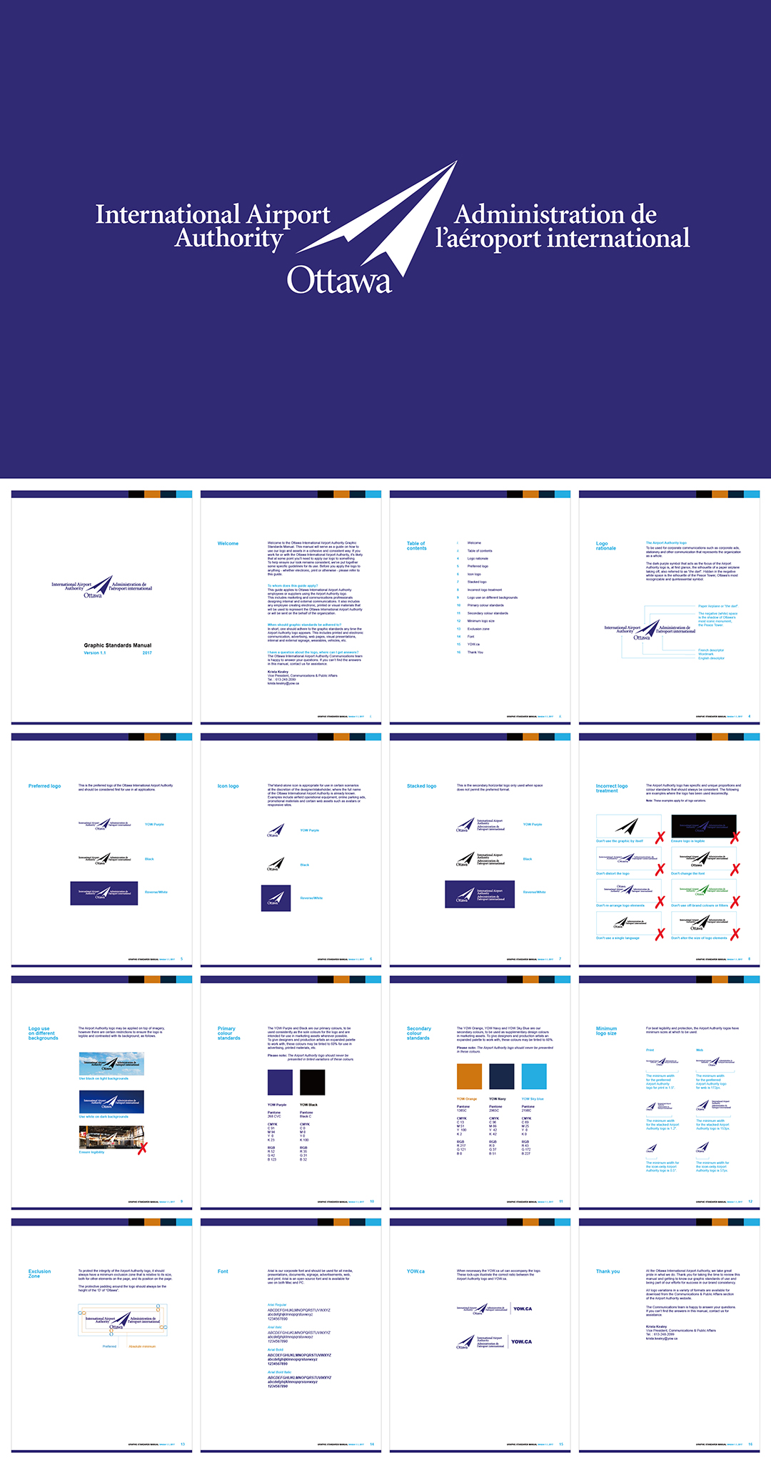 加拿大yow渥太华国际机场VI手册