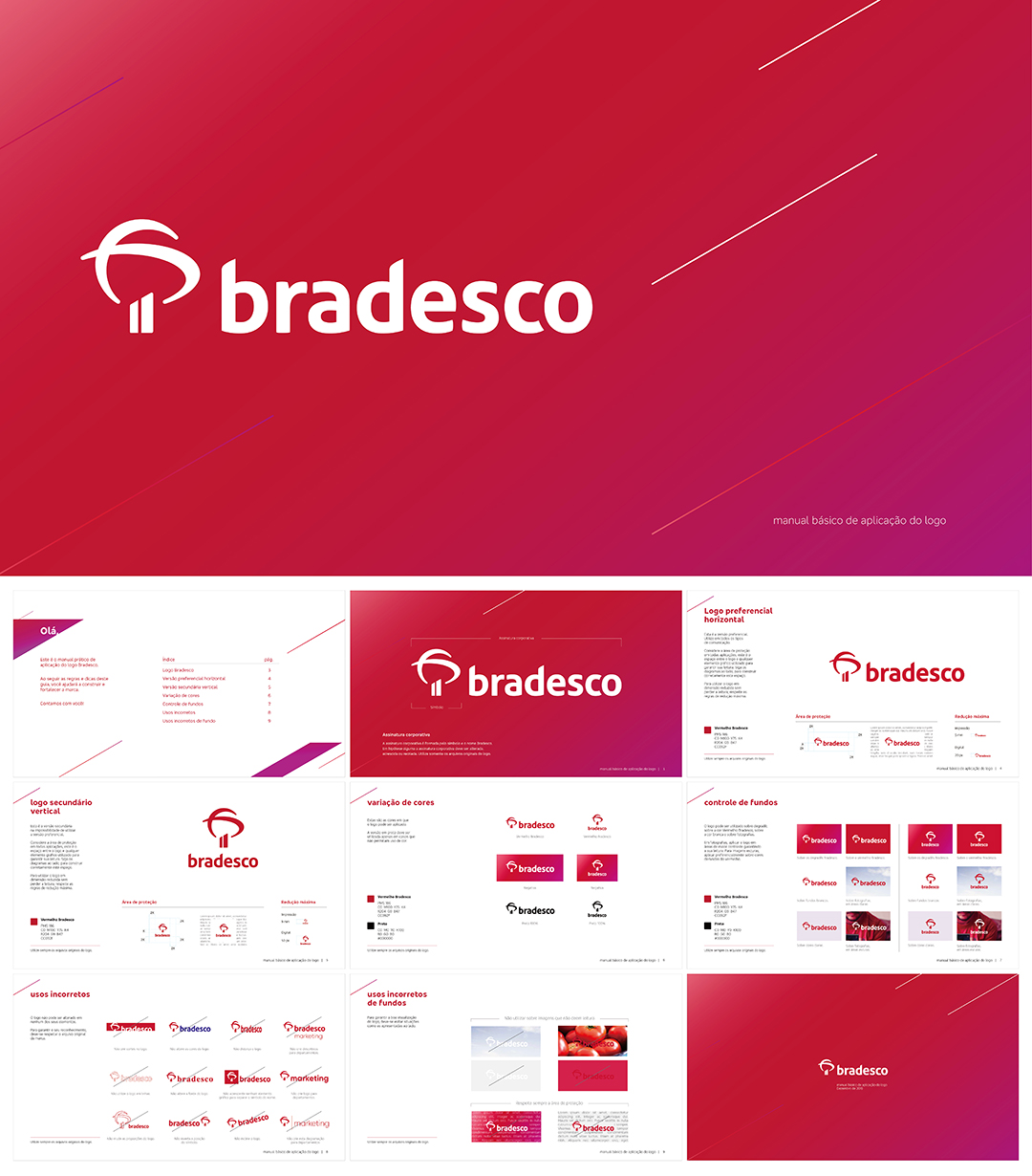 bradesco巴西布拉德斯科银行logo规范