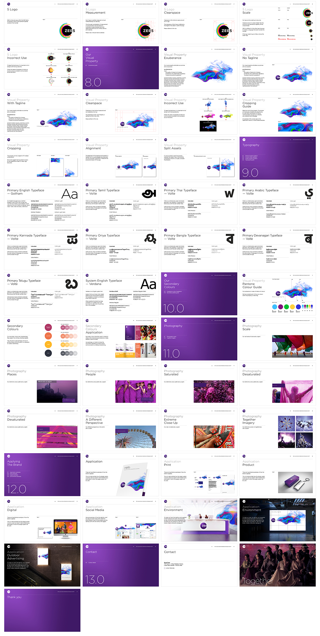 印度Zee电视网络品牌VI手册