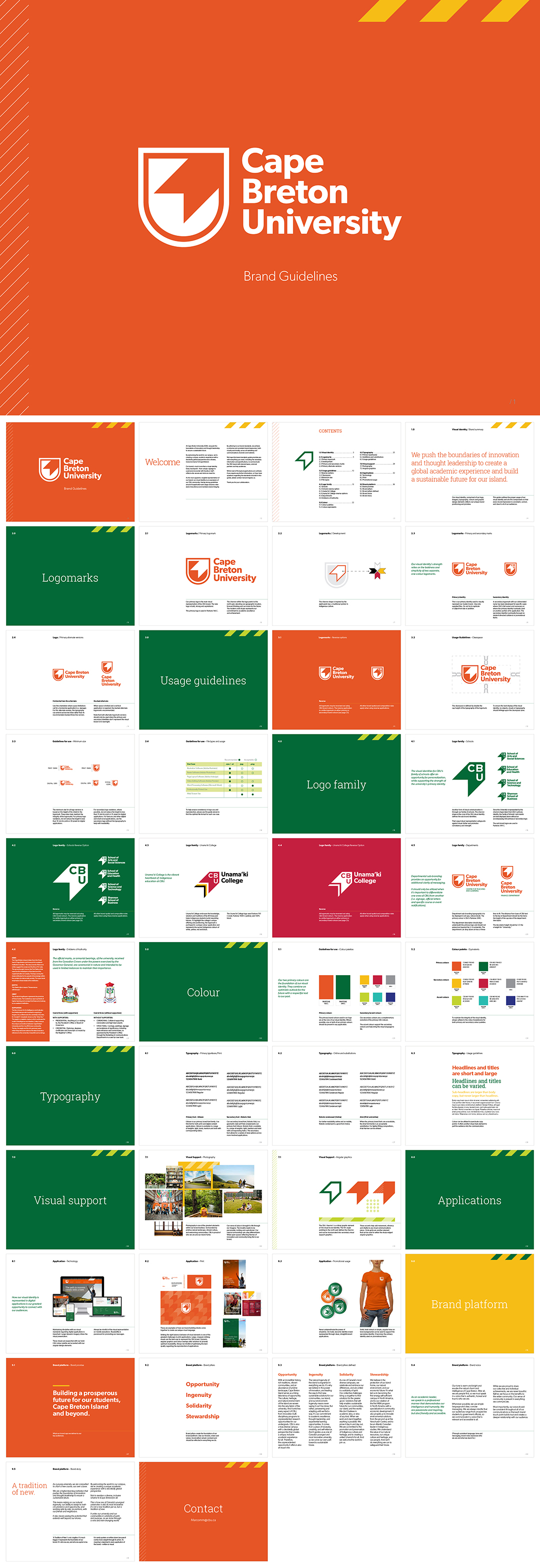 加拿大CAPE BRETON UNIVERSITY布雷顿角大学VI手册