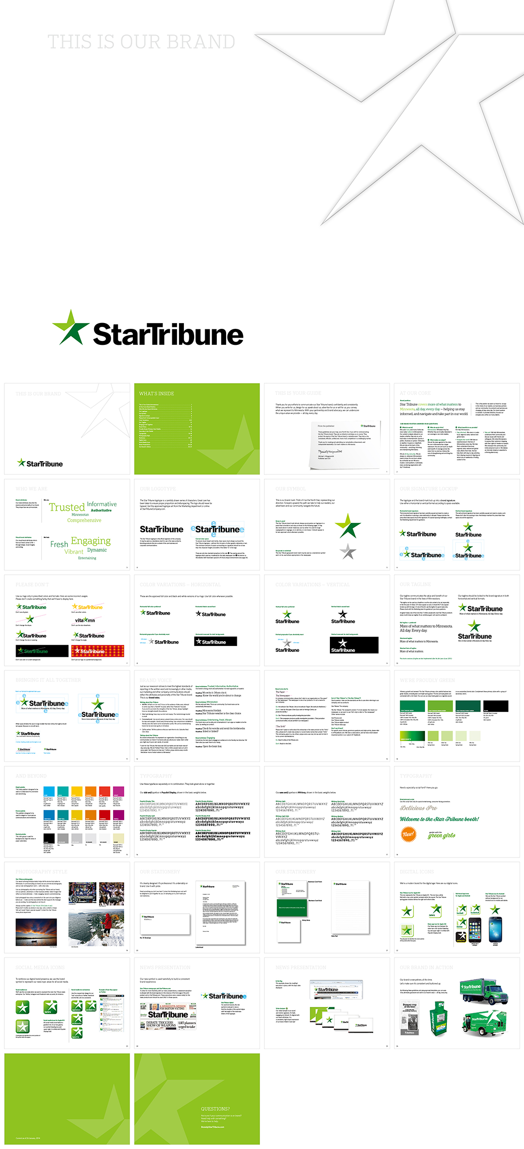 美国StarTribune《明星论坛报》logo规范
