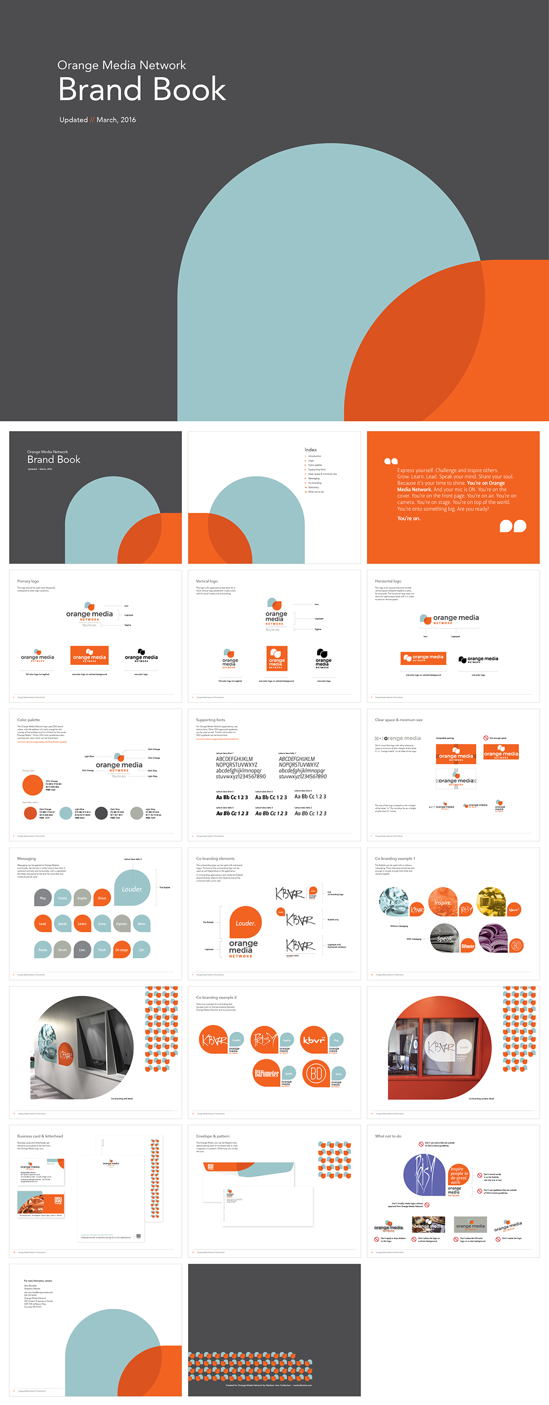 美国orange media network俄勒冈州立大学学生媒体VI手册