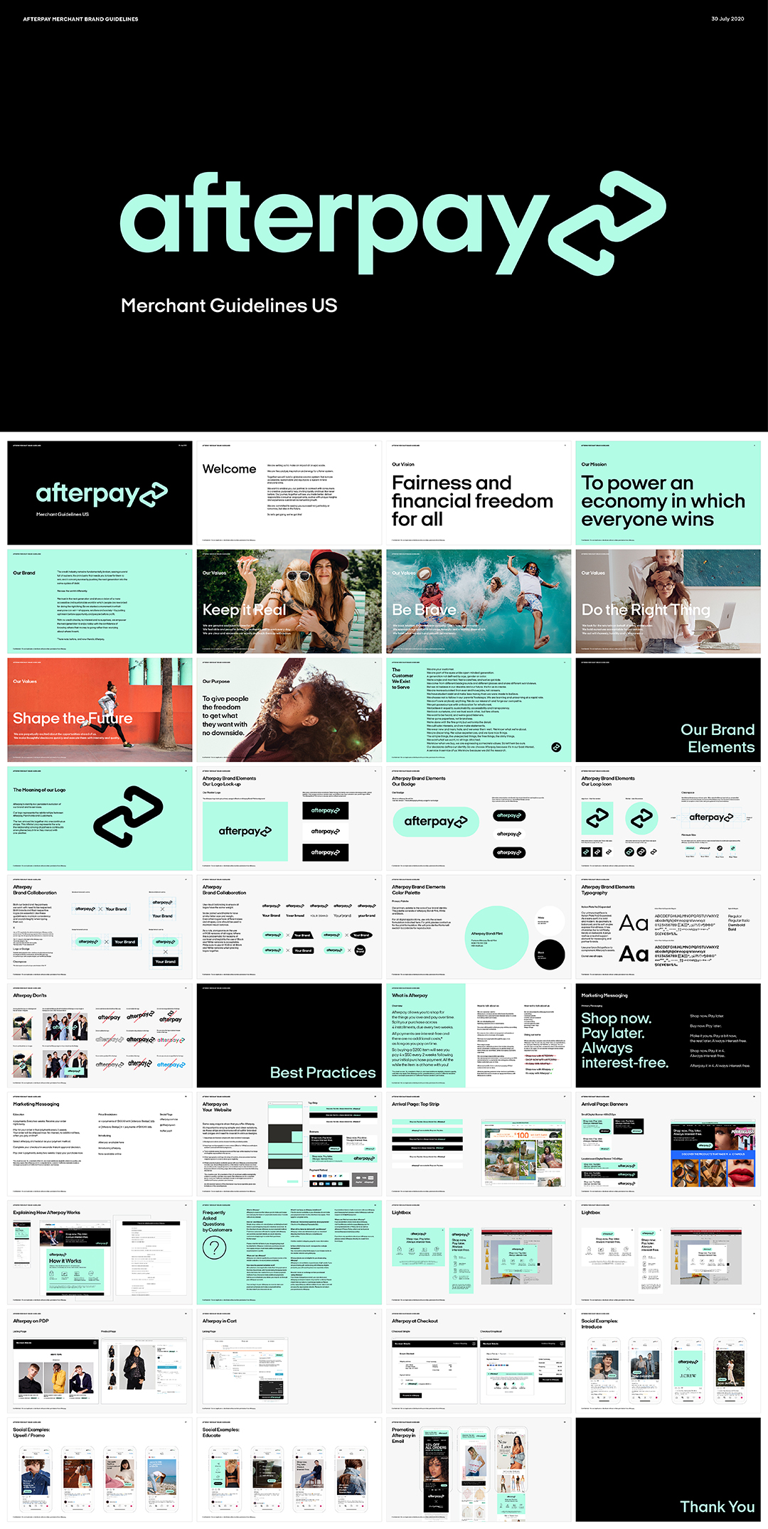 澳大利亚Afterpay消费信贷平台VI手册