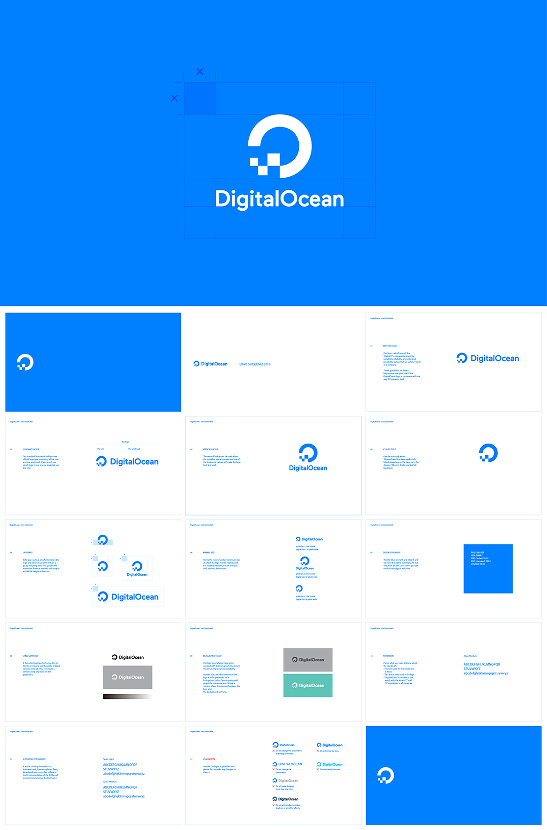 美国digitalOcean数字海洋品牌logo规范