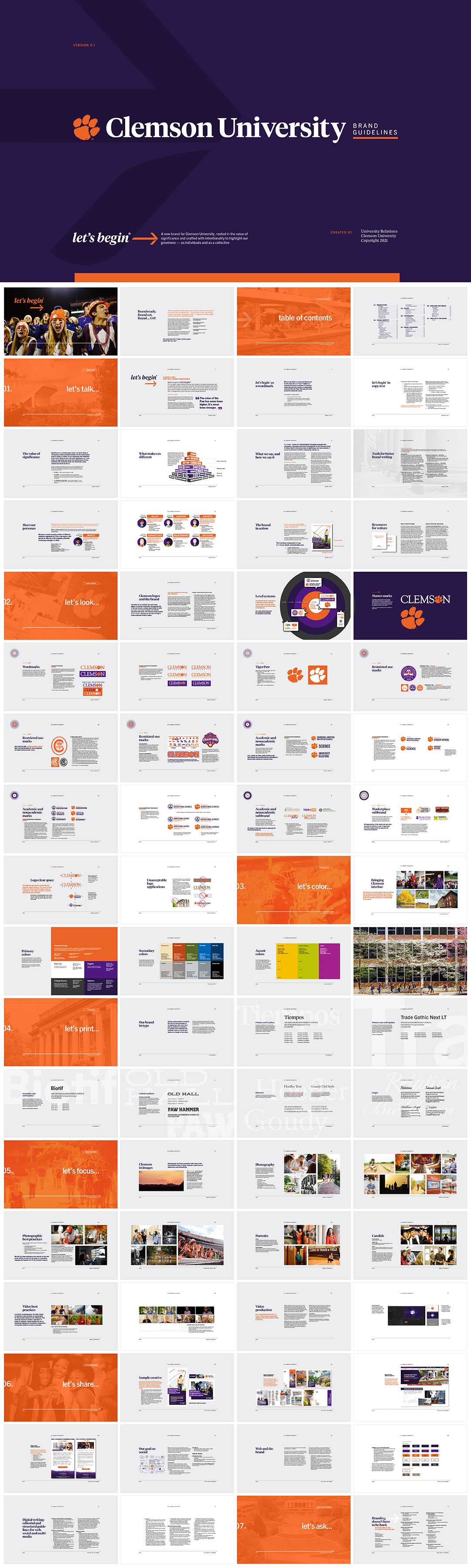 美国clemson克莱姆森大学VI手册