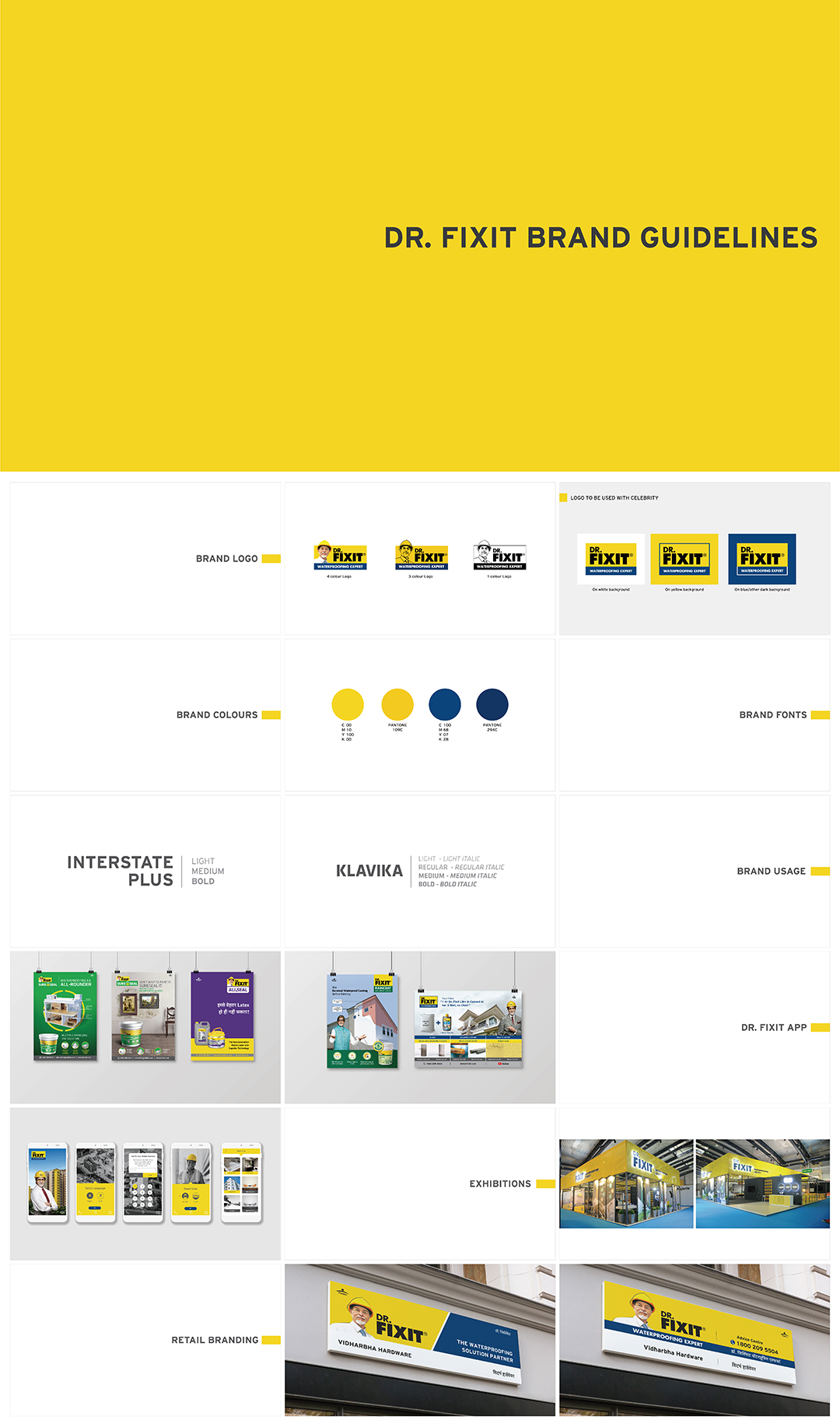 印度dr fixit修复博士防水房屋翻新品牌VI手册