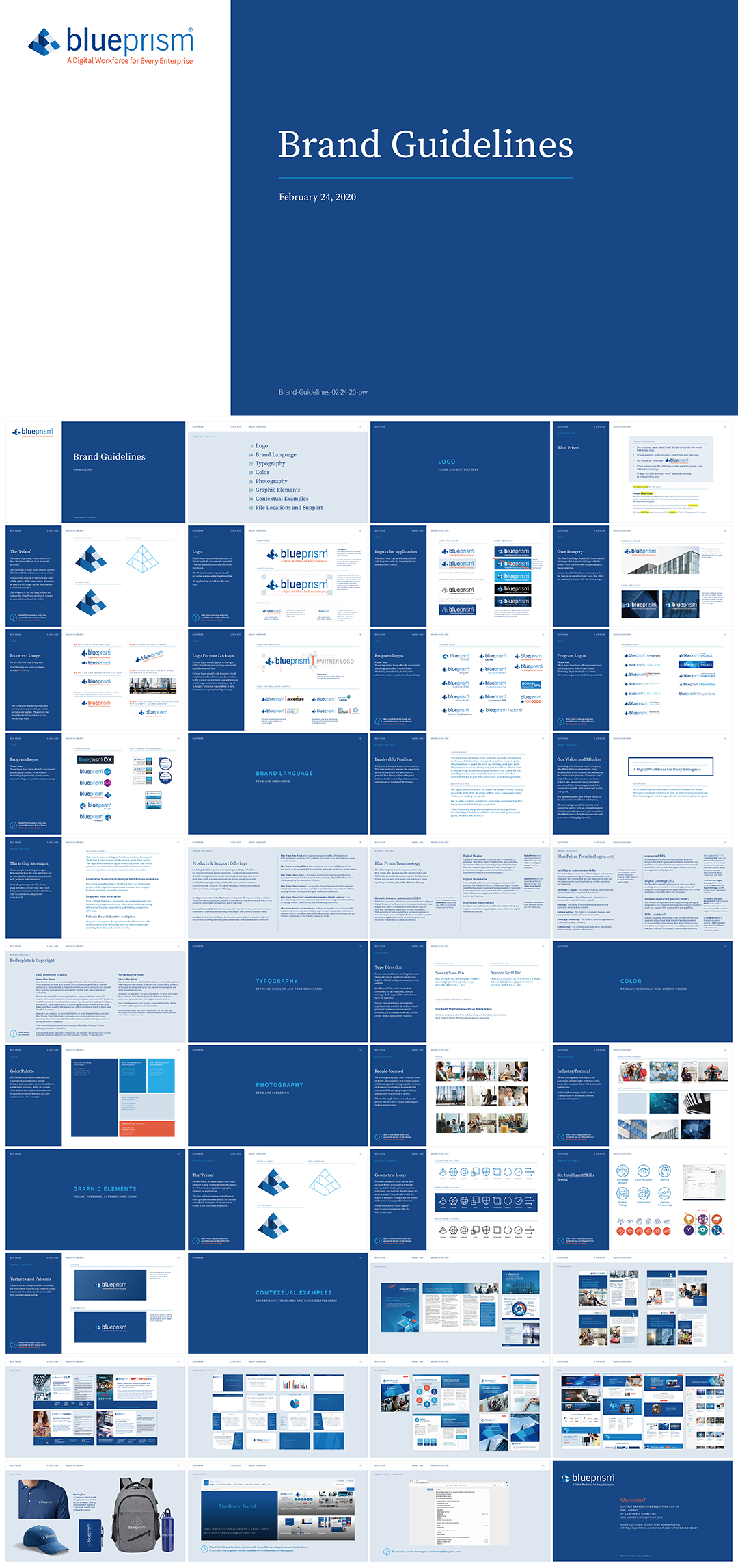 英国Blue-Prism软件品牌VI手册