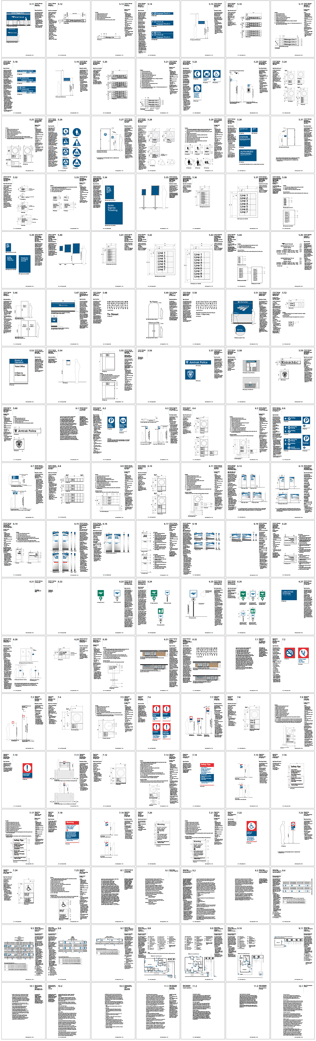 AmtrakSignage美国国家铁路客运公司标识系统