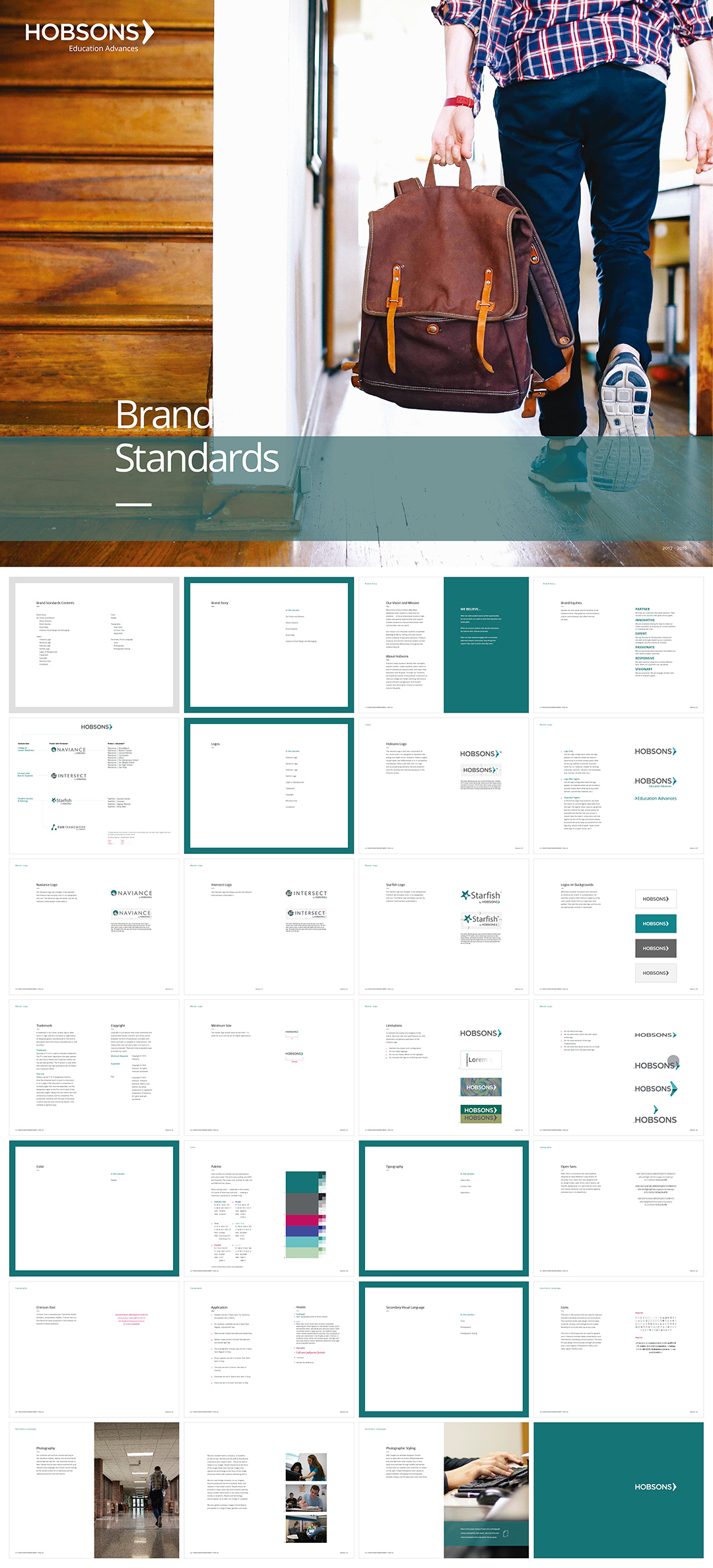 美国Hobsons大学在线教育展VI手册