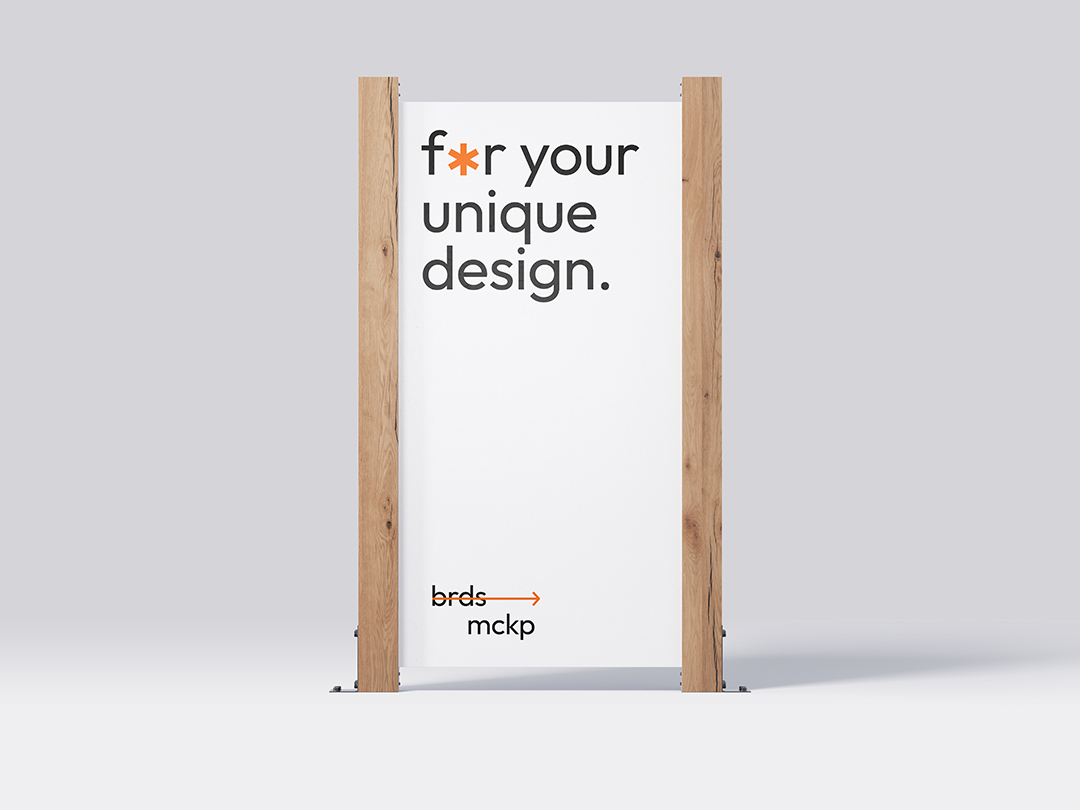 立牌导示木质框展示架样机