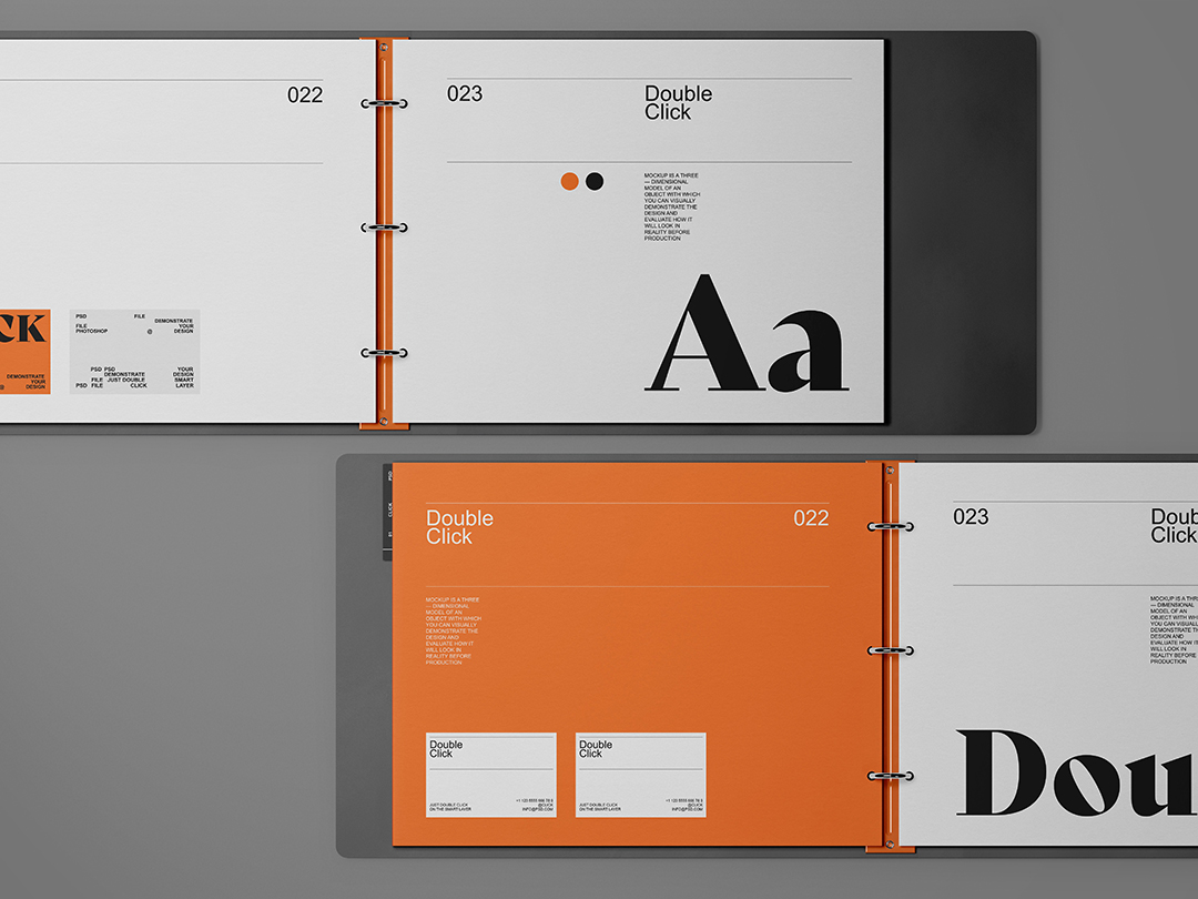 信封名片文具活页文件夹样机