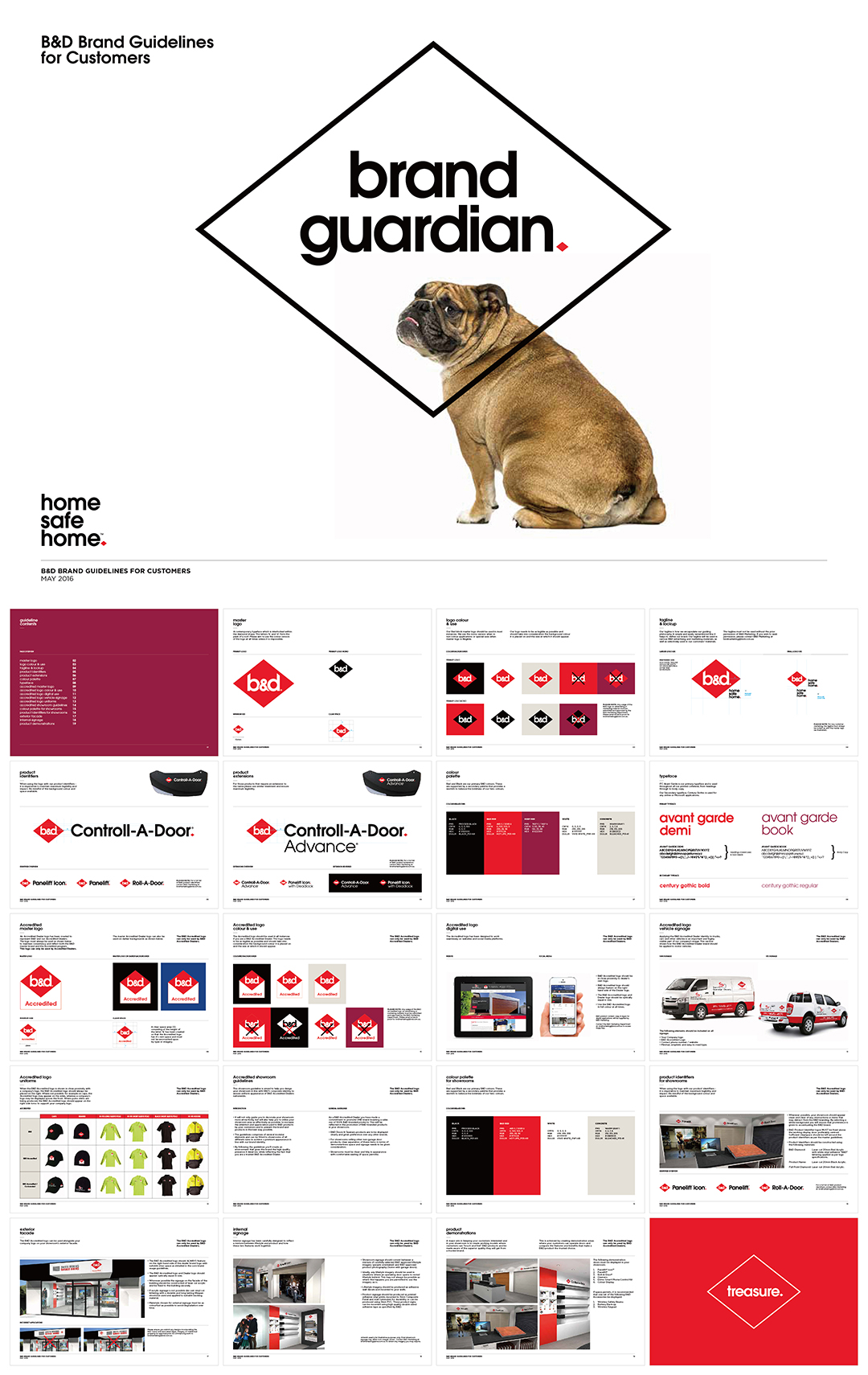 澳大利亚B&D防盗安全门品牌VI手册