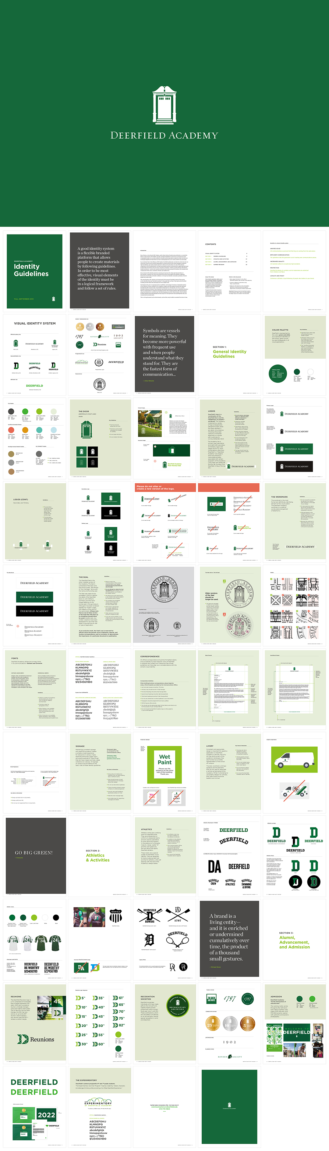 美国deerfield迪尔菲尔德中学VI手册