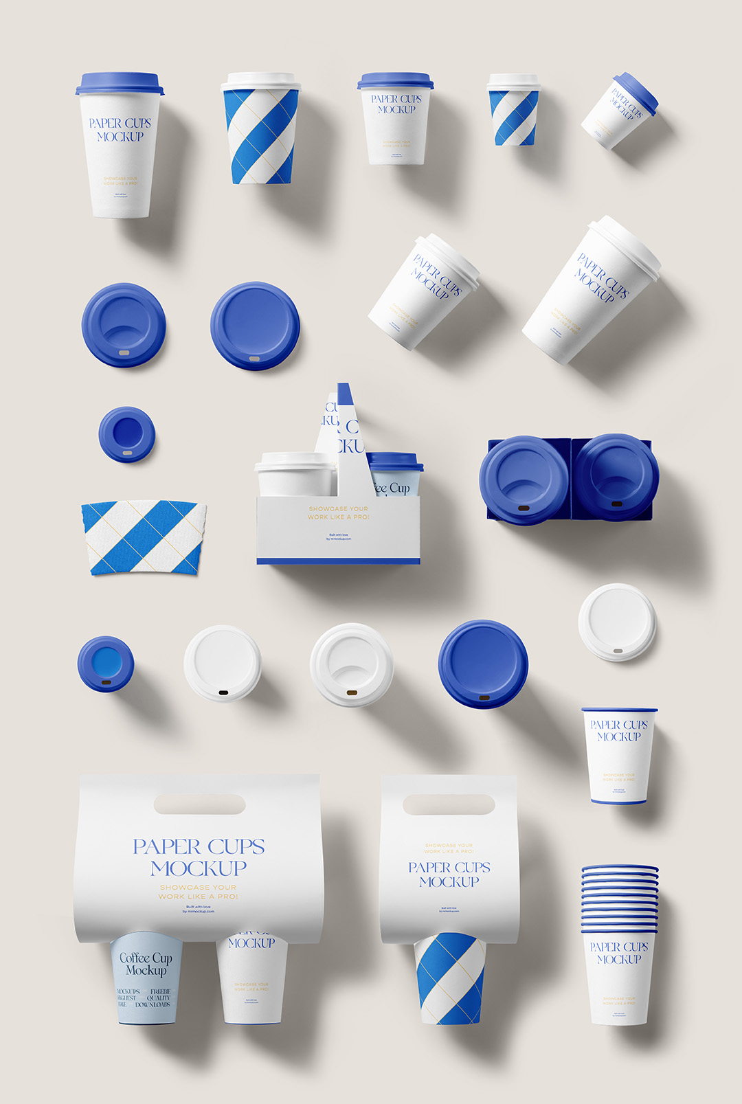 纸杯咖啡杯外卖杯设计样机