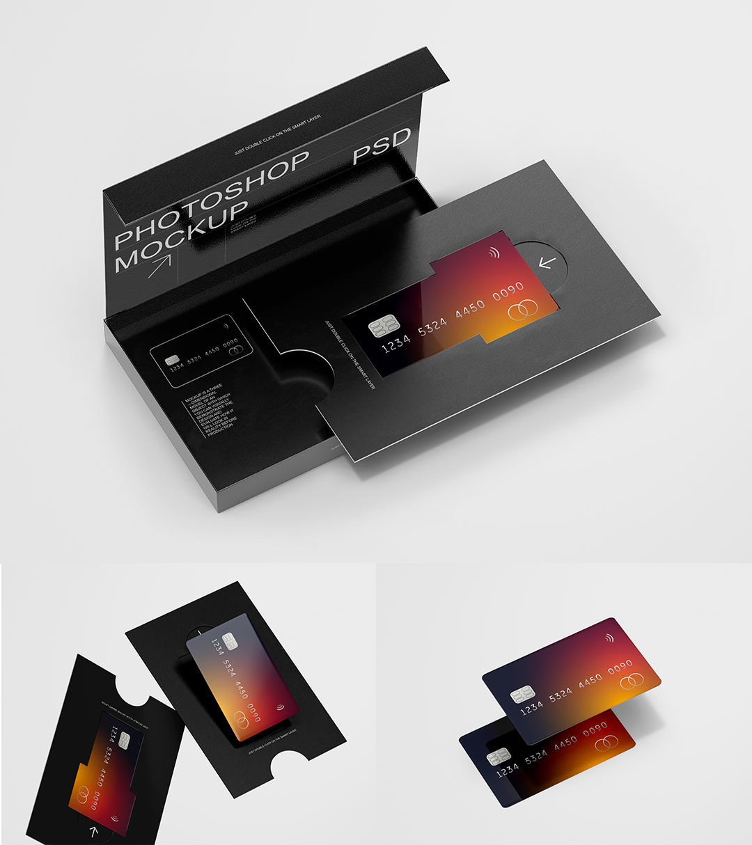 精装VIP会员卡礼品卡礼盒产品包装样机