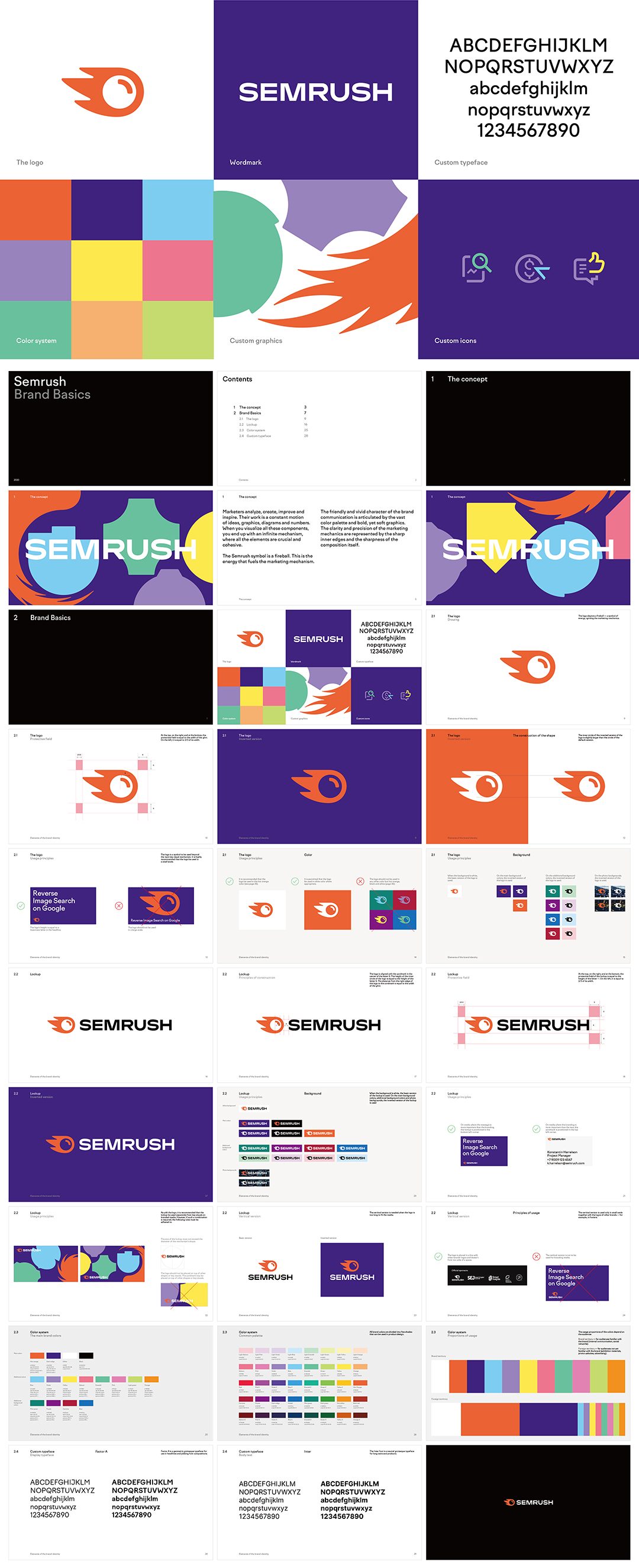 美国SEMRUSH内容营销SaaS平台VI手册