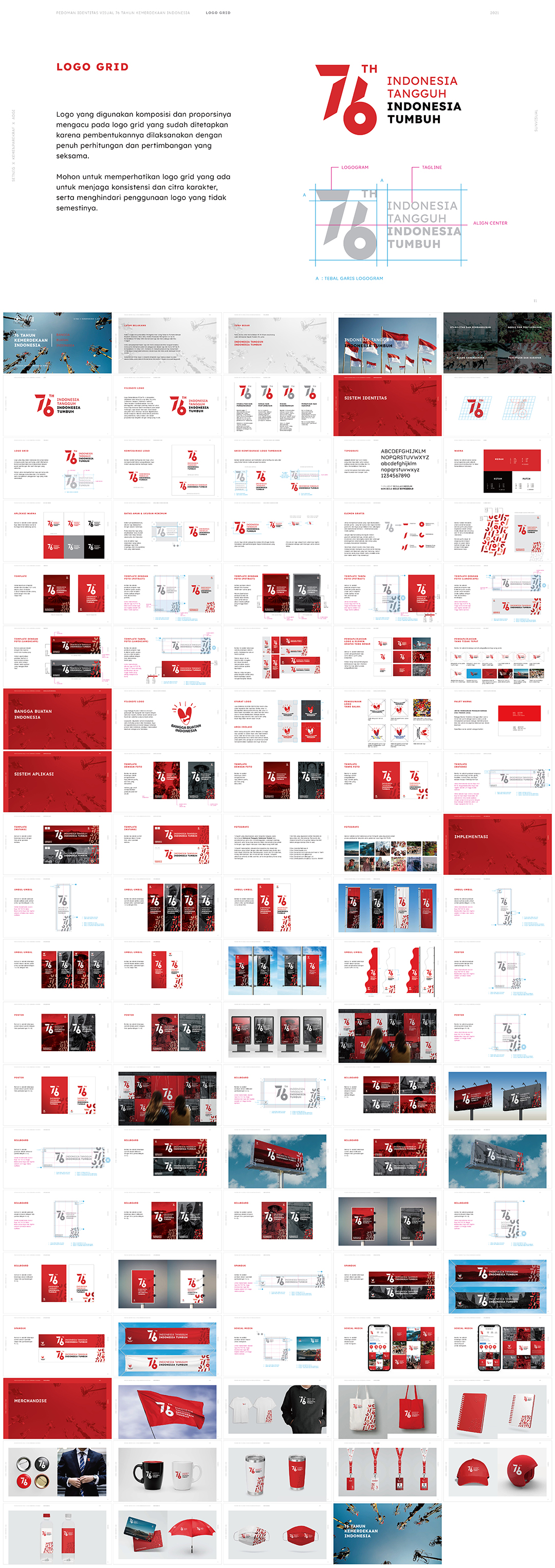 印度尼西亚独立76周年活动VI手册