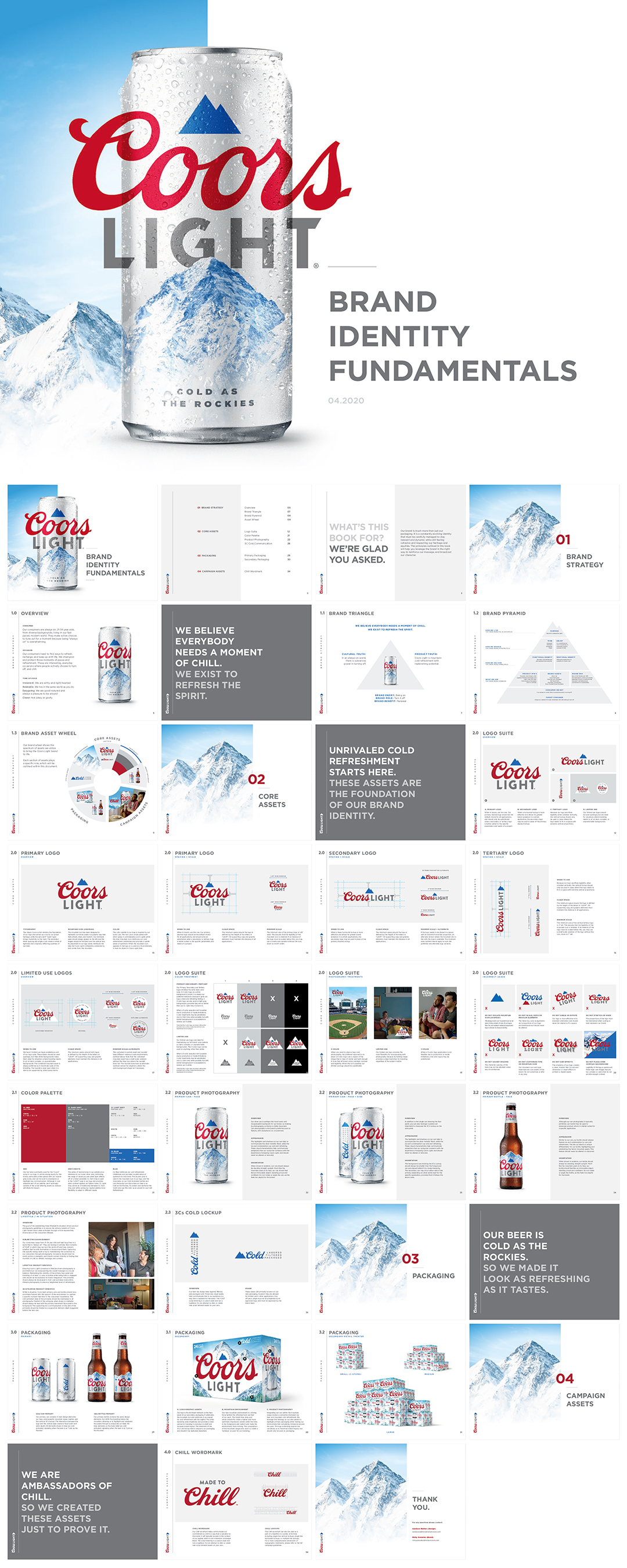 美国Coors-Light银子弹纯正美式清啤啤酒品牌VI手册