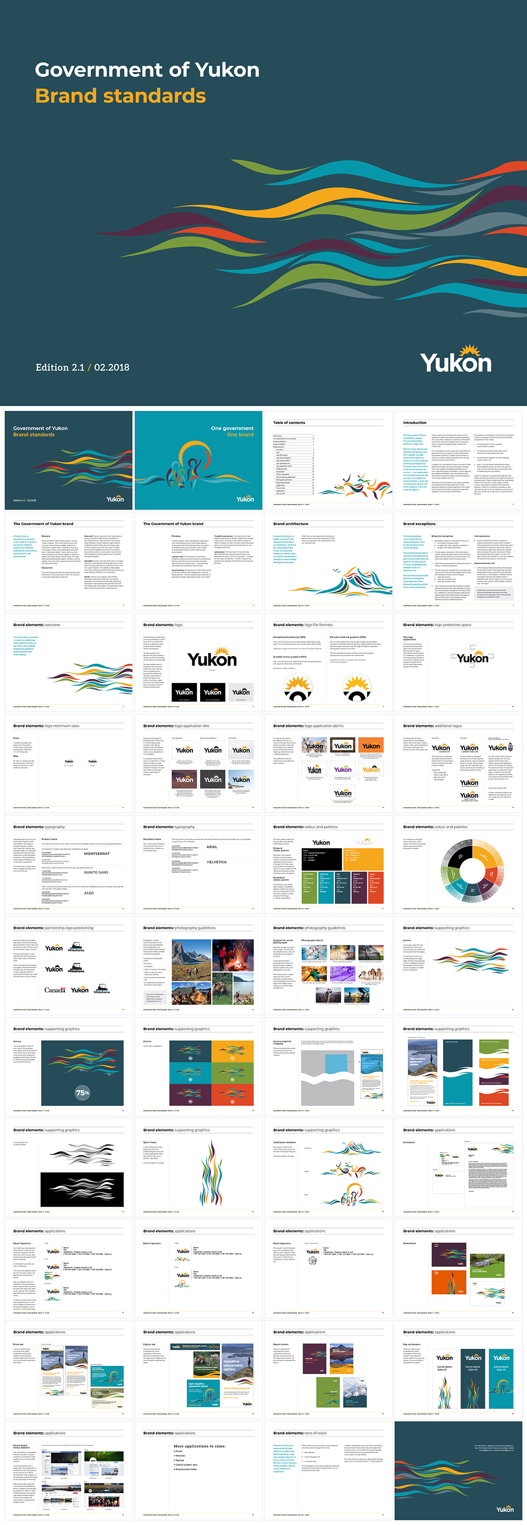 加拿大government yukon渥太华政府品牌VI手册