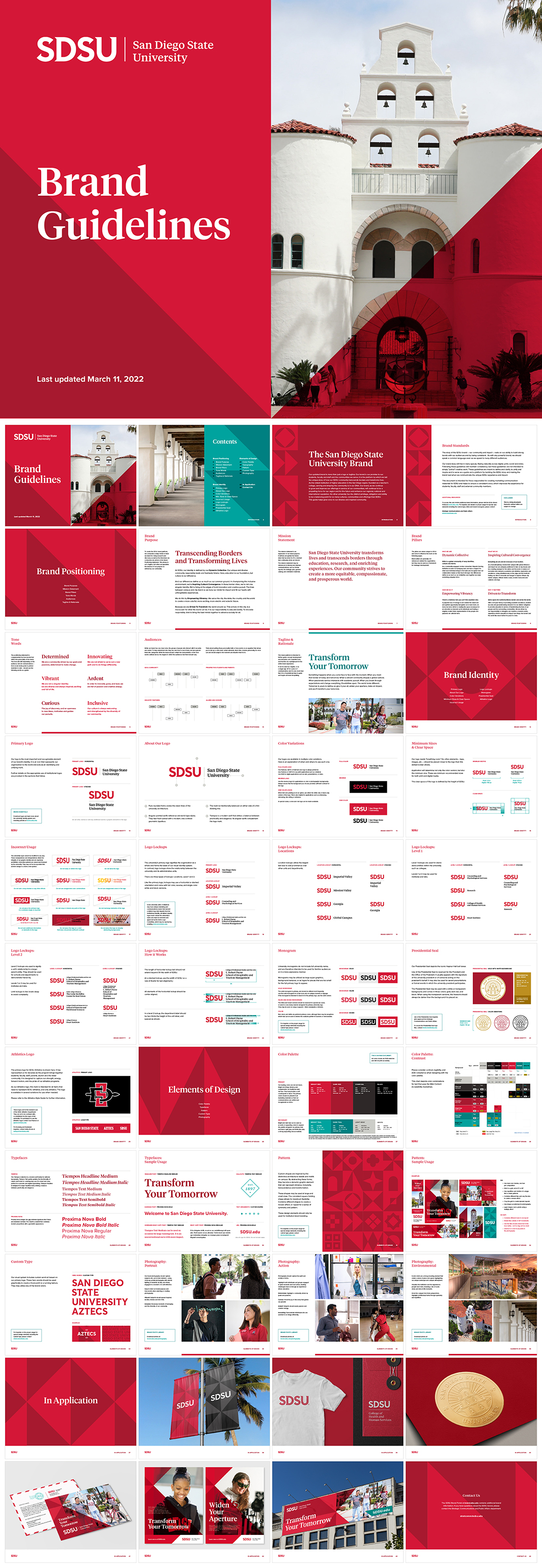 美国SDSU圣地亚哥州立大学VI手册