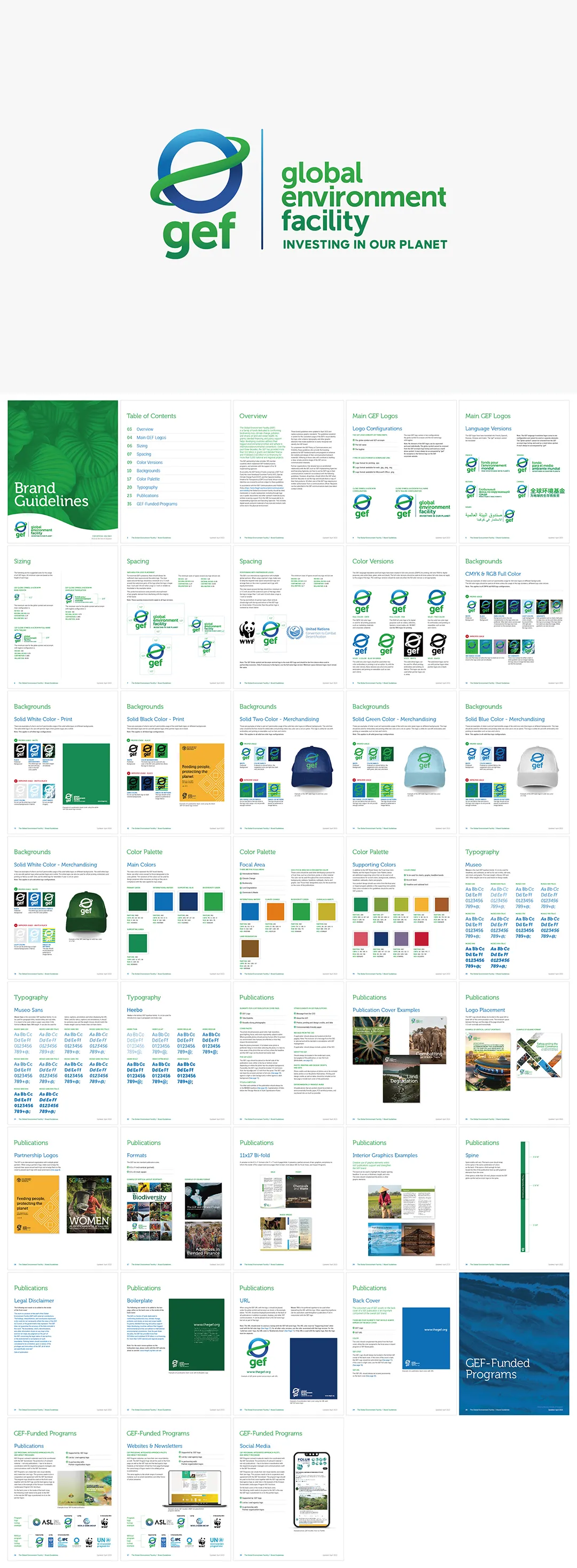 美国GEF全球环境基金VI视觉识别手册