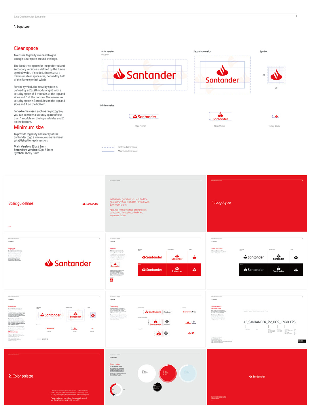 西班牙Santander桑坦德金融集团logo规范