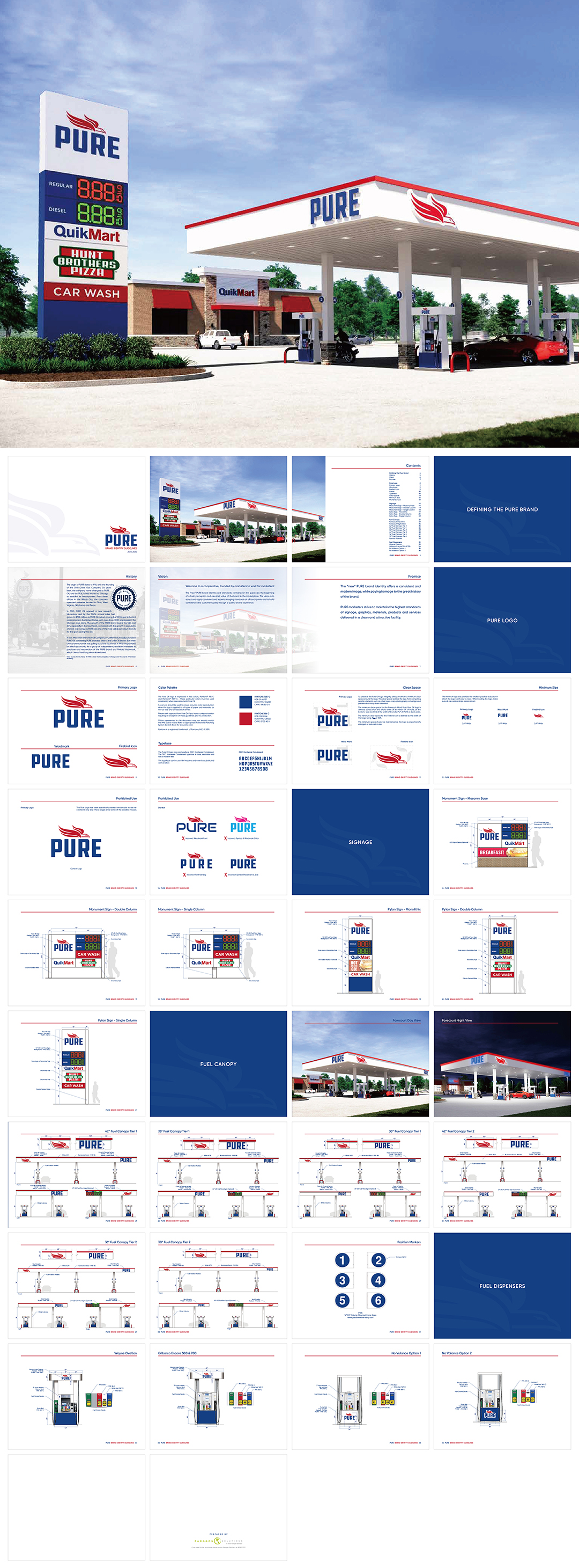 美国Pure油站品牌VI手册