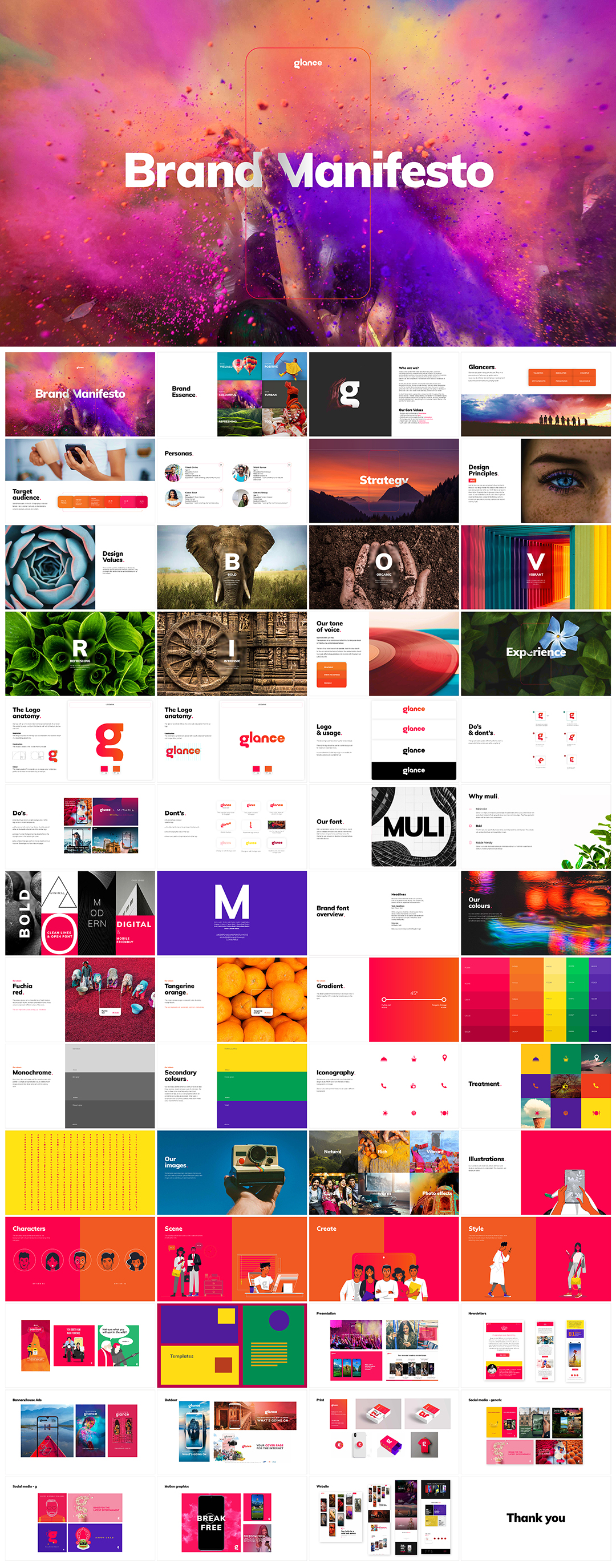 印度GLANCE手机平台品牌VI手册