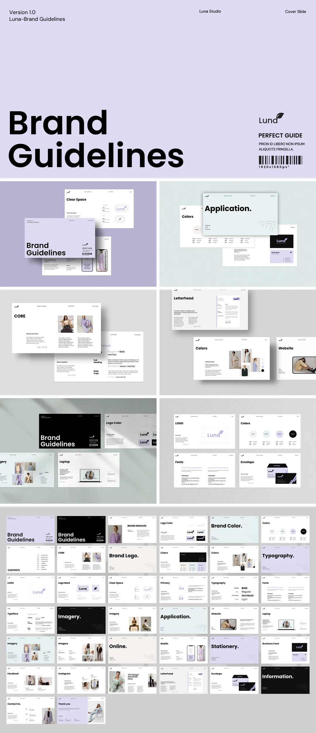 现代时尚设计师品牌定位VI提案ppt演示模板