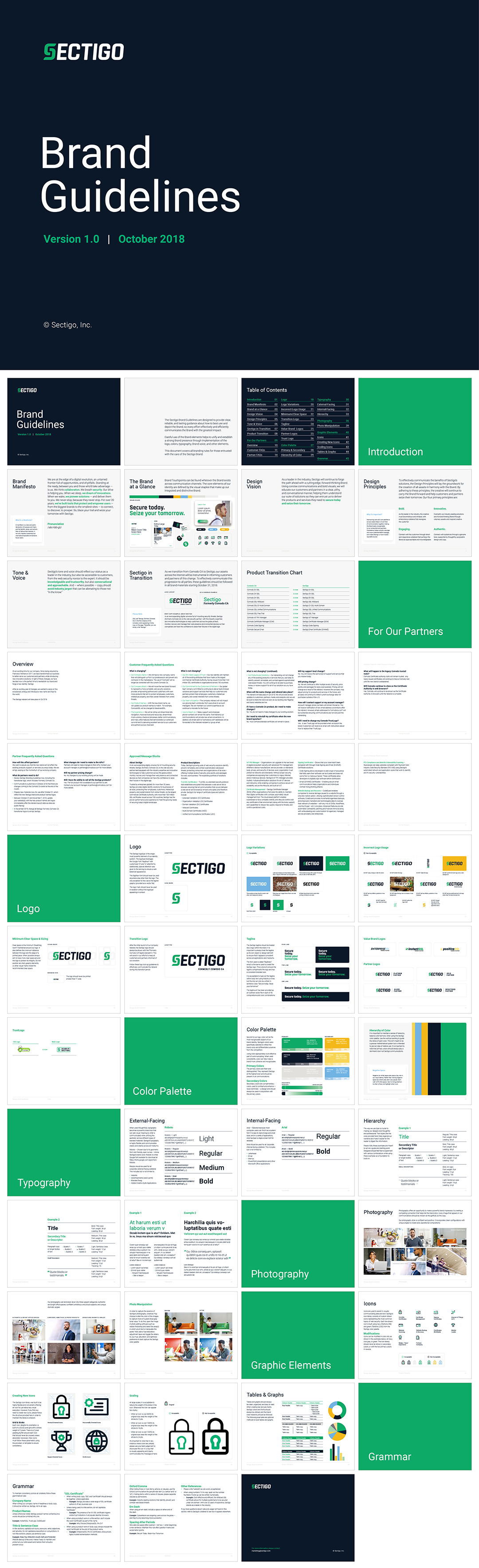 美国Sectigo网络安全证书品牌VI手册