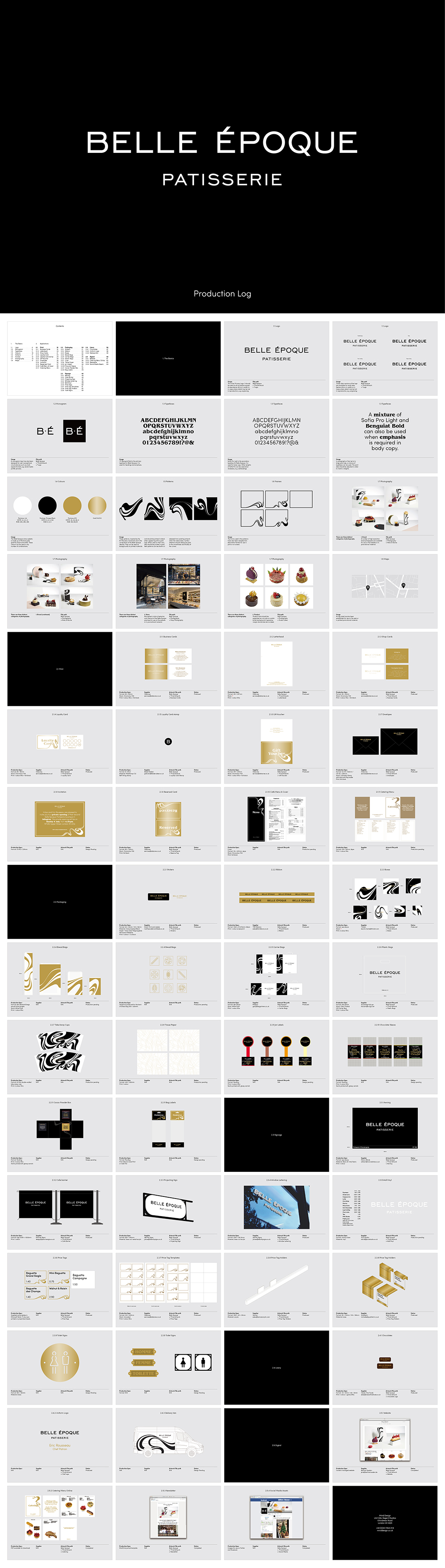英国BELLE ÉPOQUE甜品精品品牌VI手册