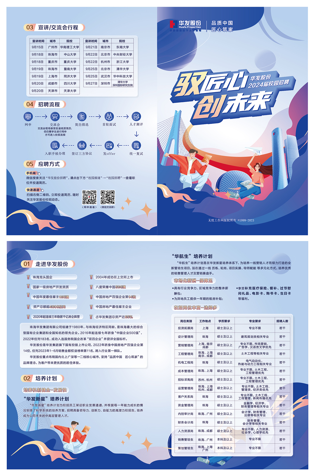 驱匠心创未来校园招聘二折页