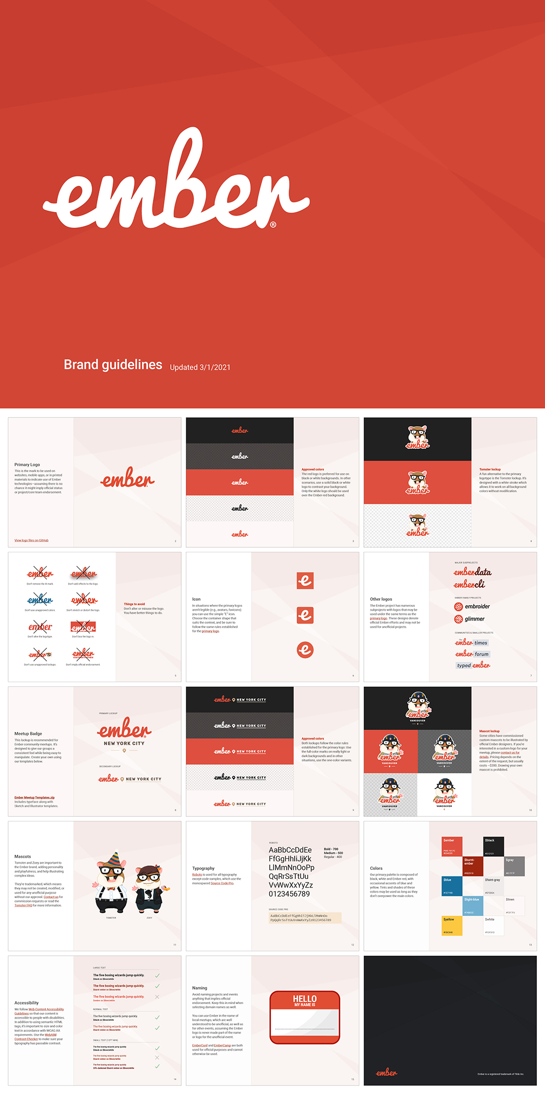 美国Ember开源框架项目品牌VI手册