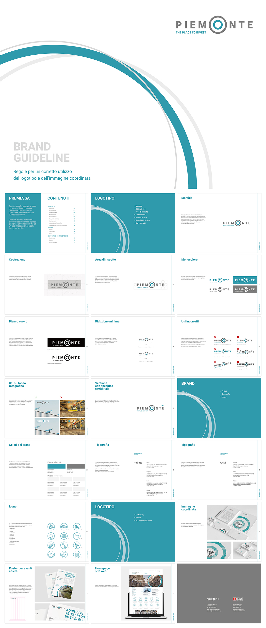 意大利PIEMONTE皮埃蒙特城市VI手册