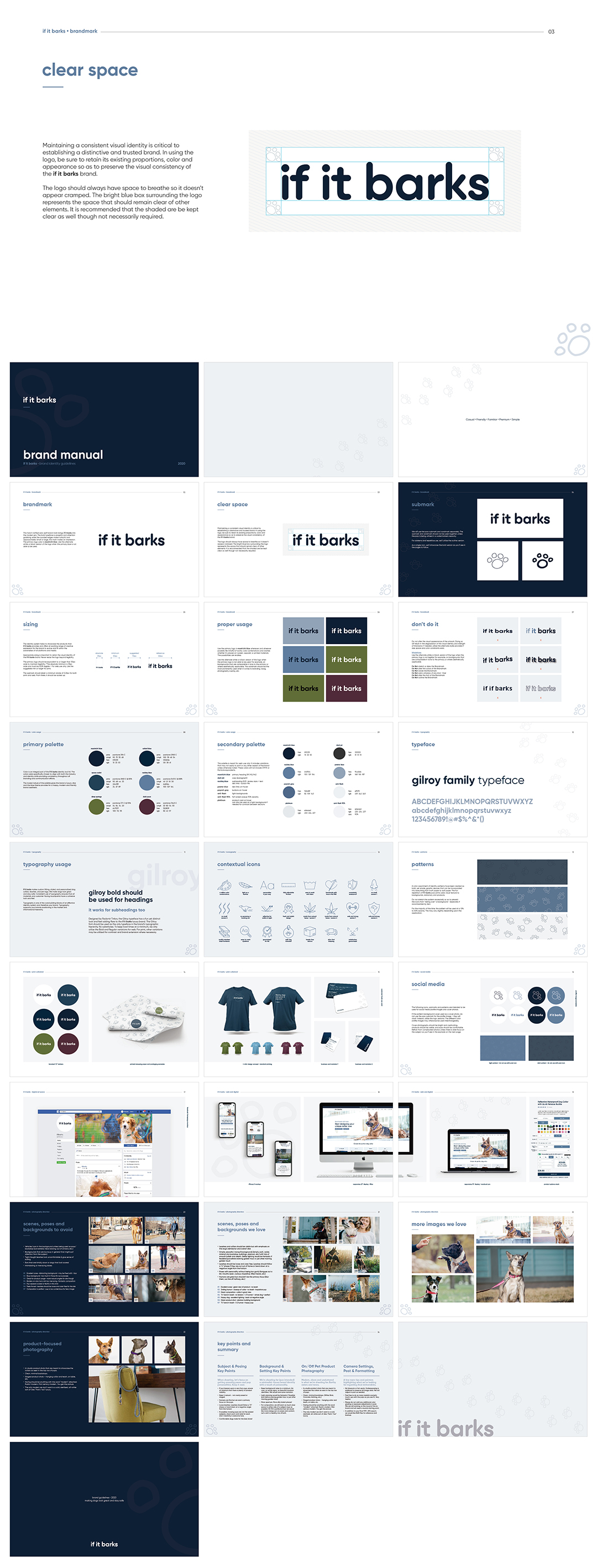 美国IF IT BARKS个性化狗项圈品牌VI手册