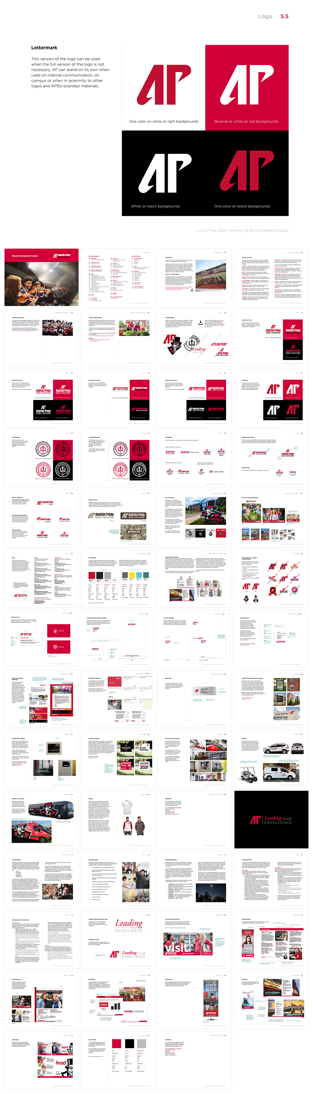 美国AUSTIN PEAY STATE UNIVERSITY奥斯丁皮耶州立大学VI手册