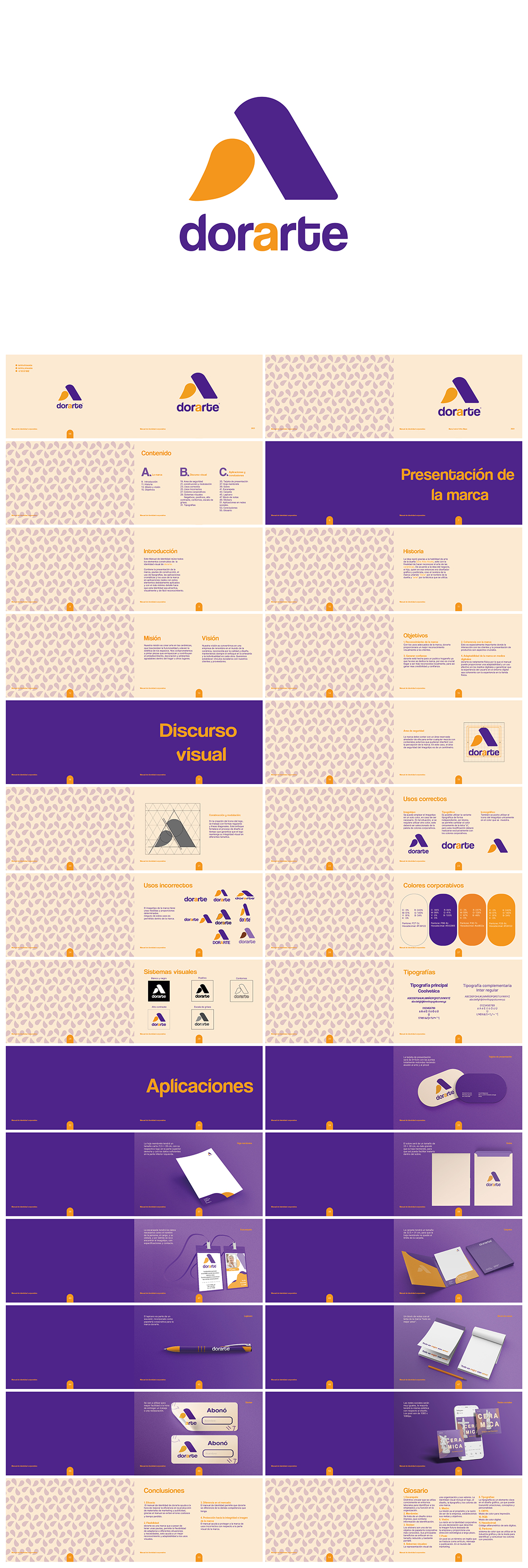 哥伦比亚dorarte手工艺品牌VI手册