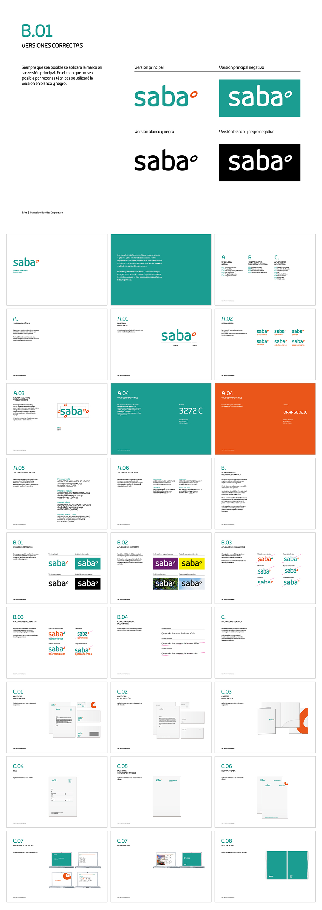 西班牙Saba智慧停车品牌VI手册