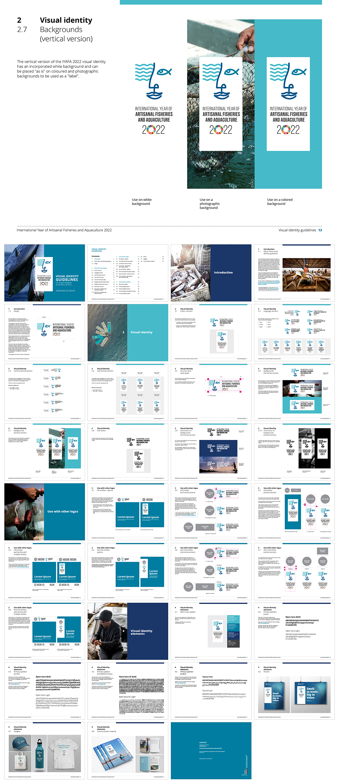 International Year Artisanal Fisheries Aquaculture国际手工渔业和水产养殖年活动视觉手册
