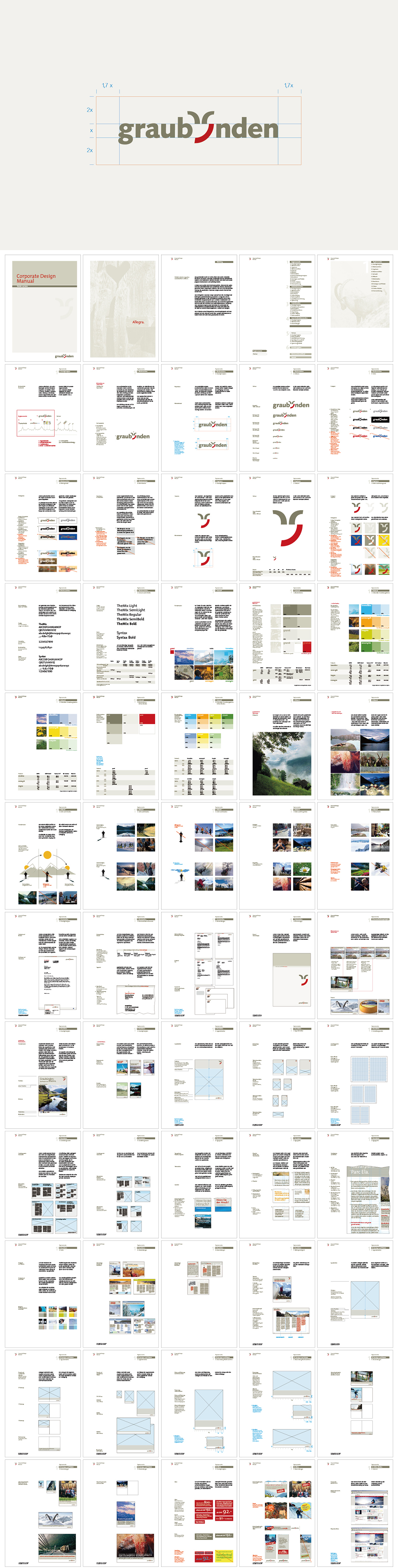 瑞士GRAUBÜNDEN格劳宾登州城市VI手册