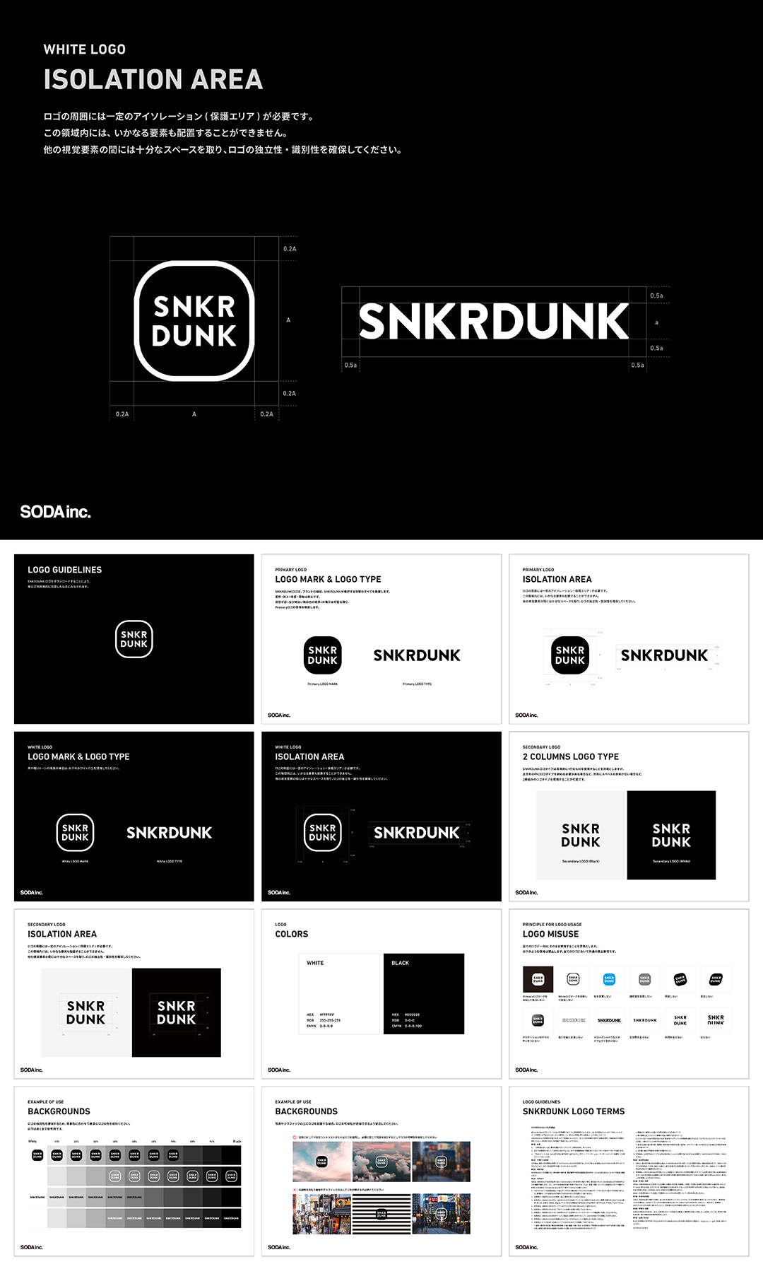 日本SNKR DUNK潮鞋和服装交易平台logo规范