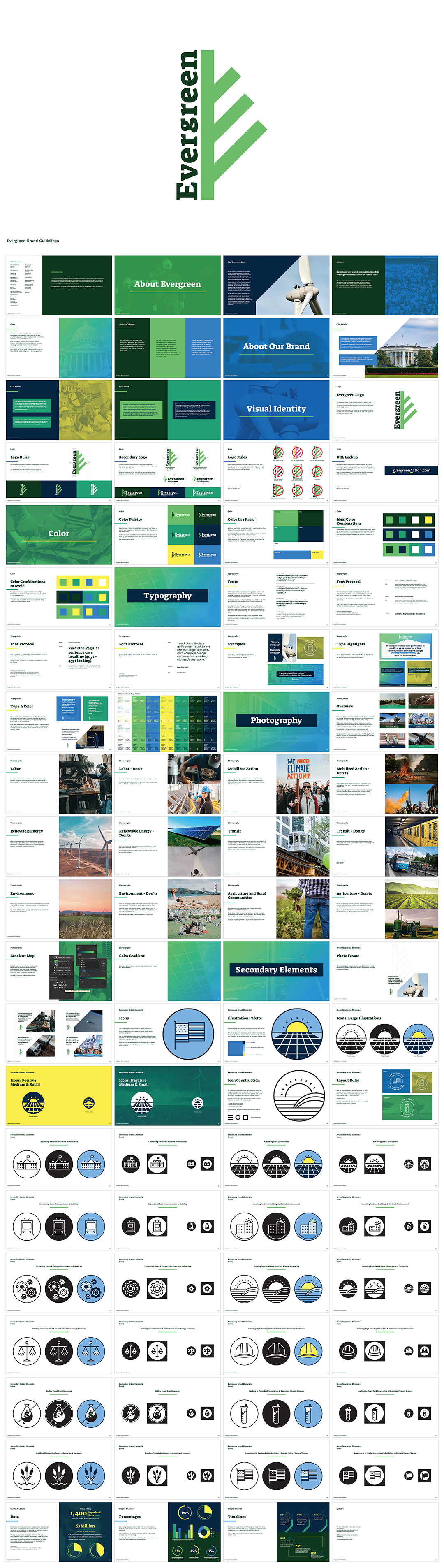 美国EVERGREEN气候危机公益组织VI手册