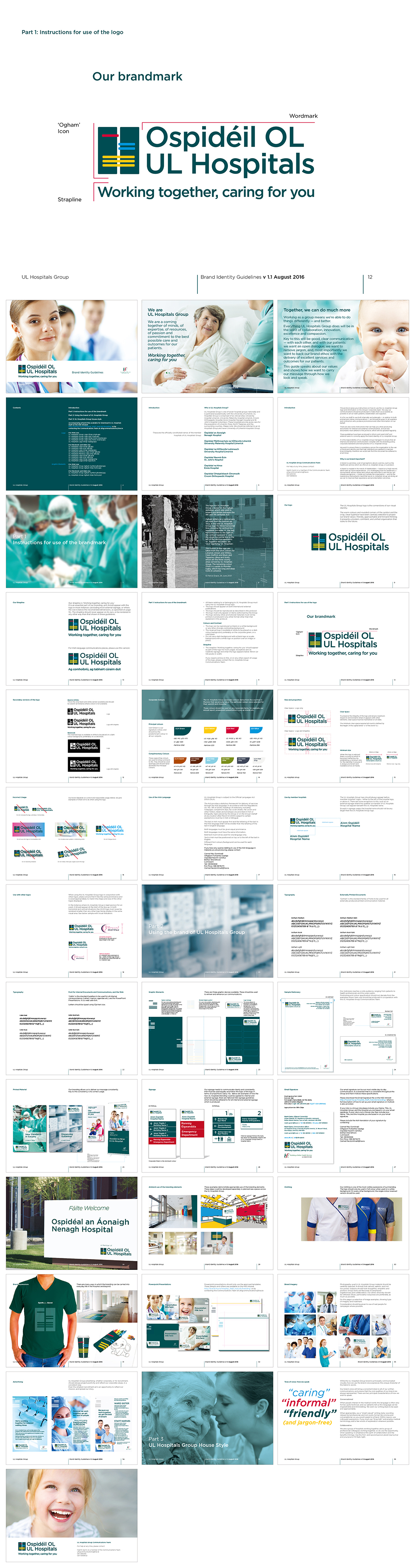 爱尔兰UL HOSPITALS GROUP医疗集团VI手册