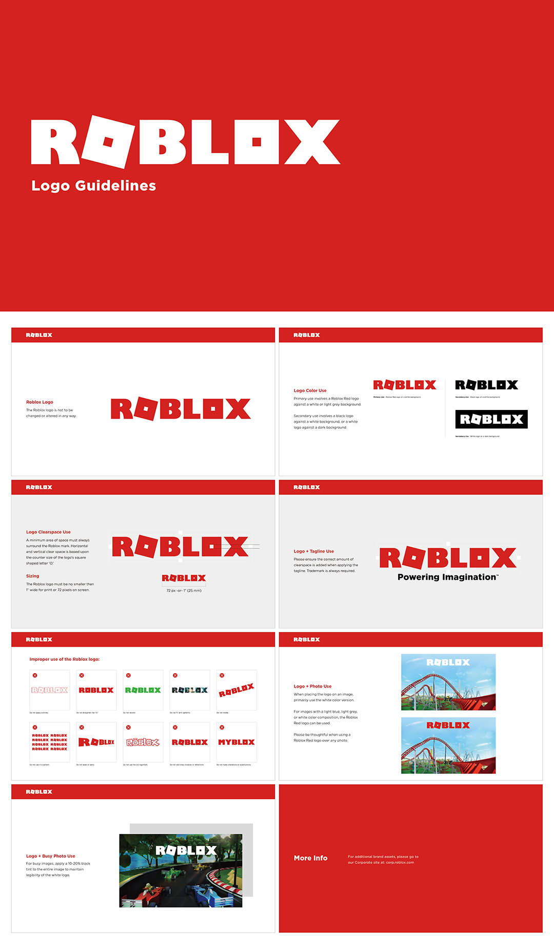 美国ROBLOX罗布乐思游戏平台品牌logo规范